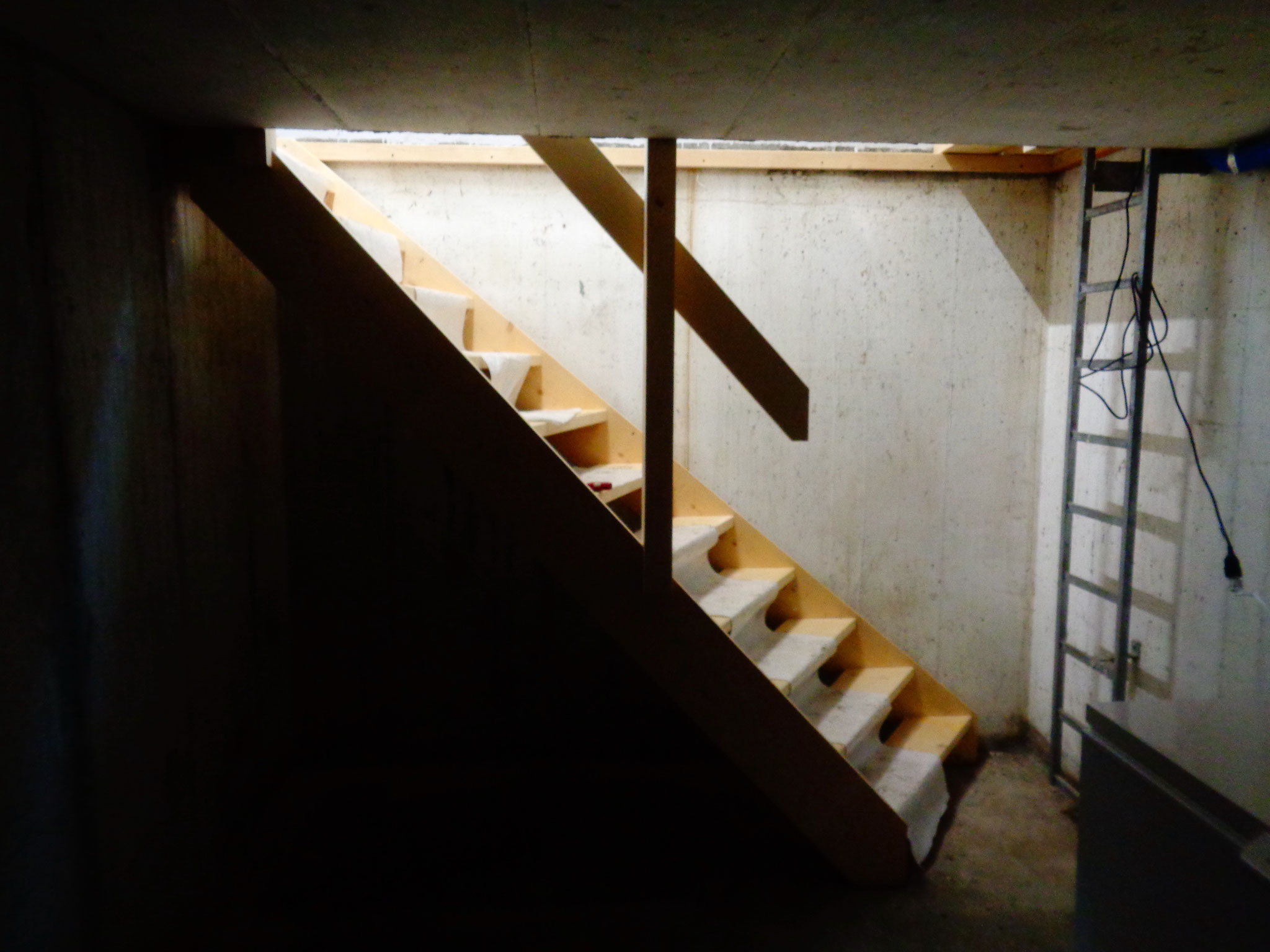 Auch hier ein ungewohntes Bild einer Treppe