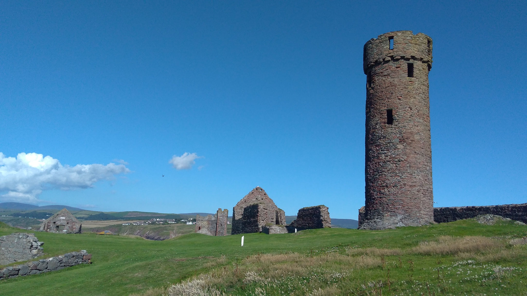 Round Tower with St Patrick's Church