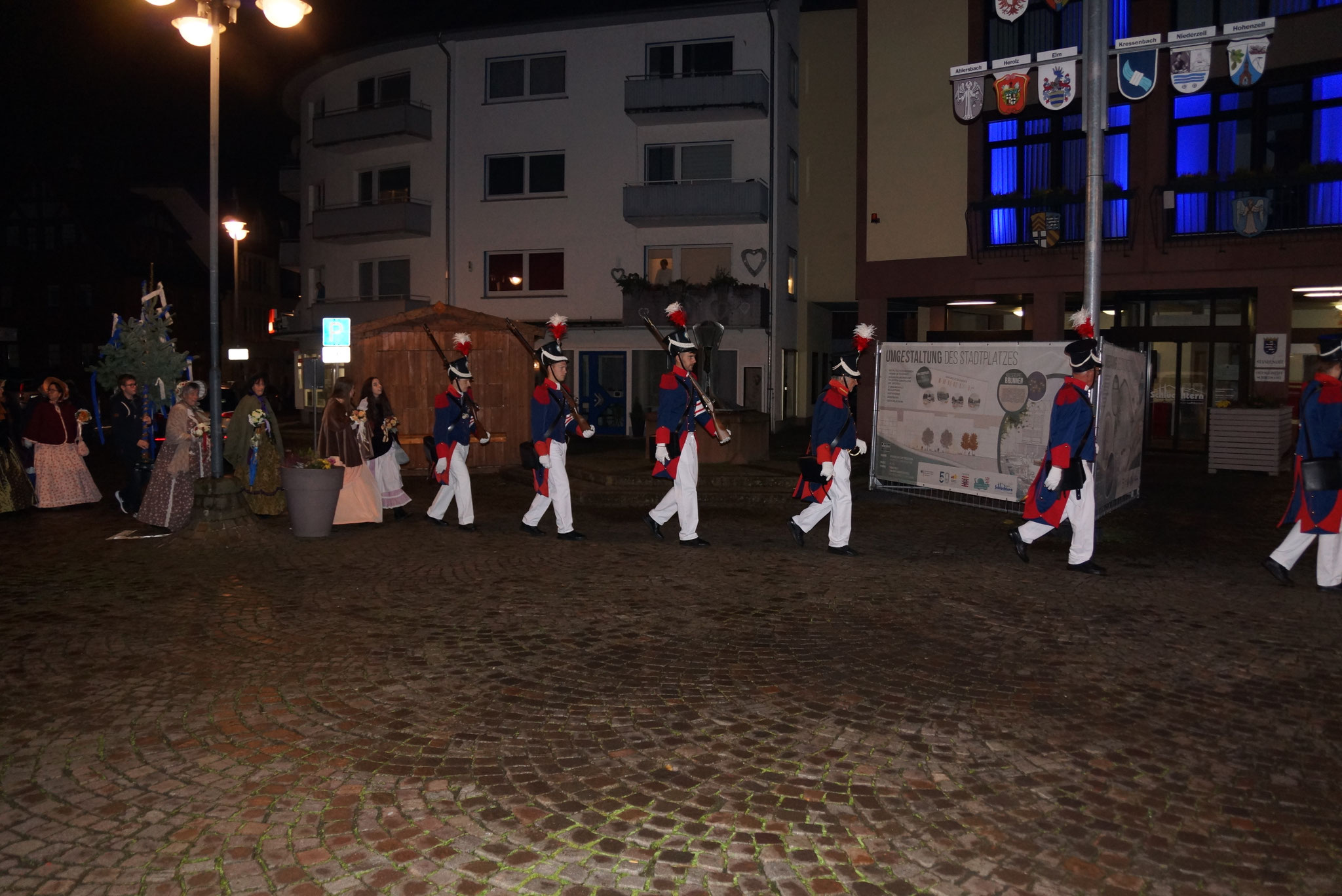 Kalter Markt 2021  Marsch von der Stadthalle Schlüchtern zum Lokal Hausmann