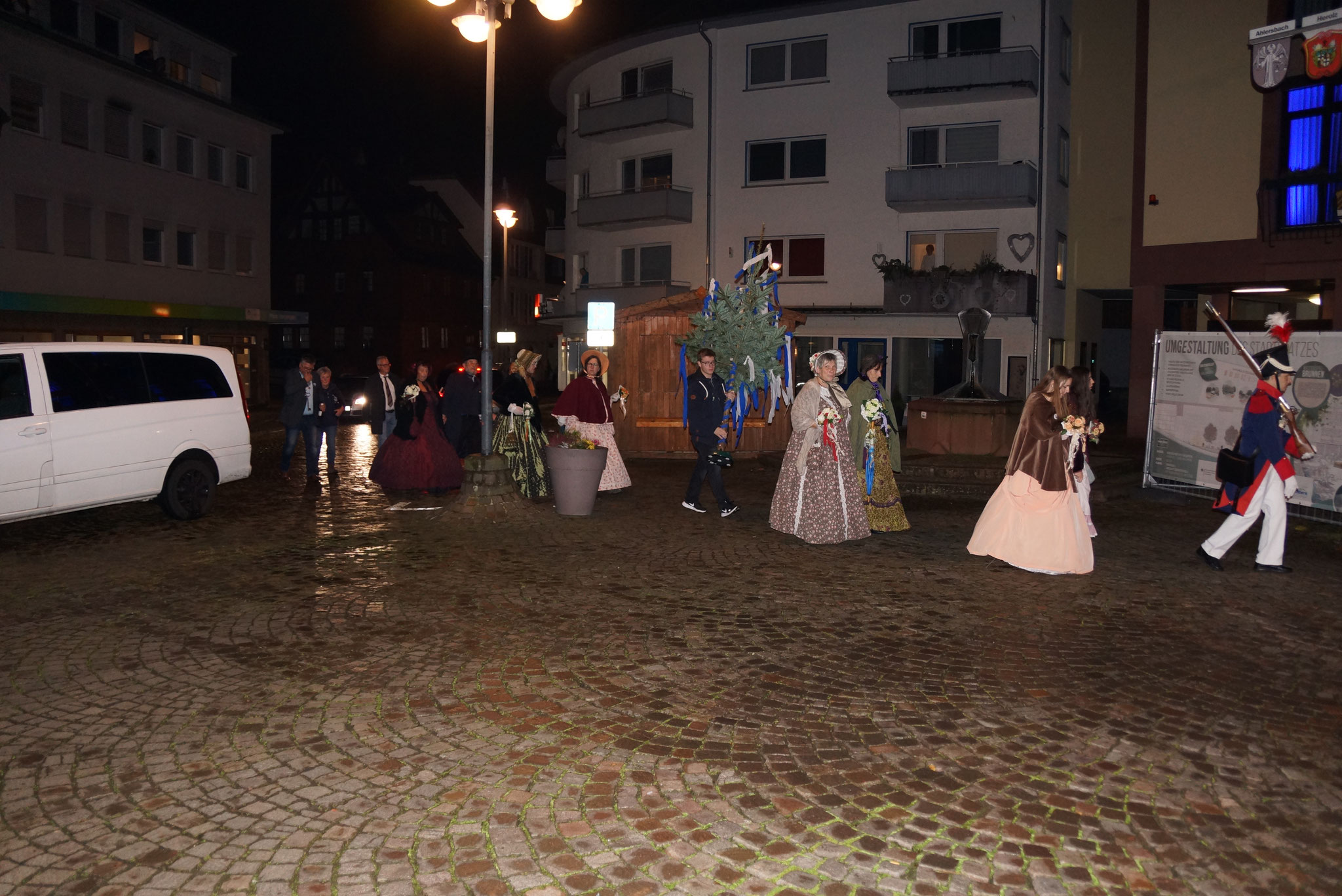 Kalter Markt 2021  Marsch von der Stadthalle Schlüchtern zum Lokal Hausmann