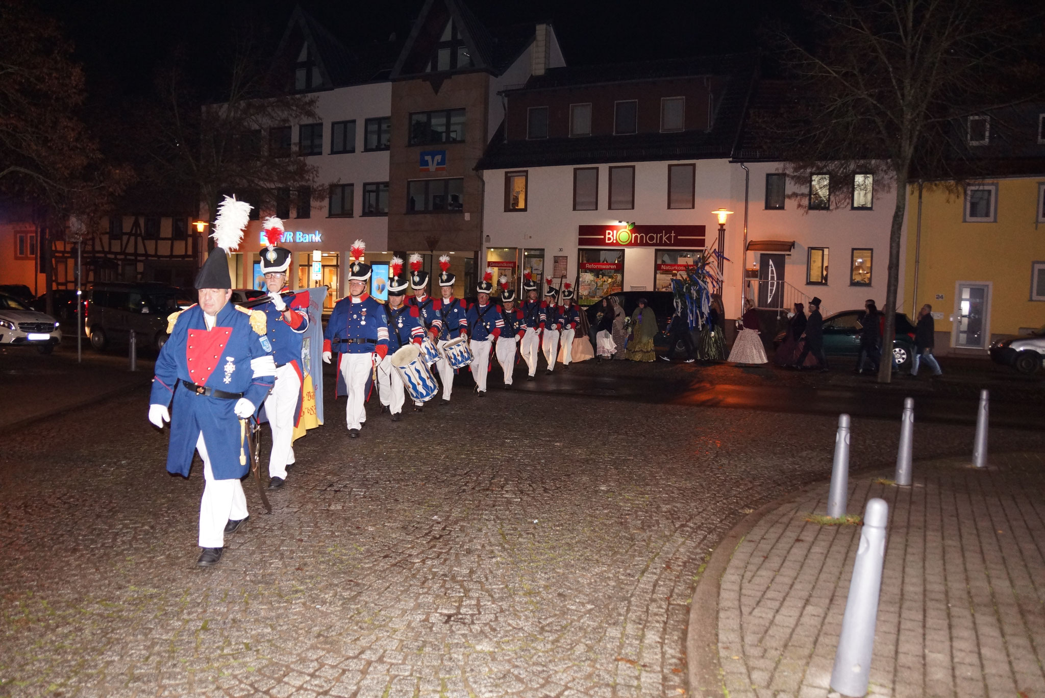 Kalter Markt 2021  Marsch von der Stadthalle Schlüchtern zum Lokal Hausmann