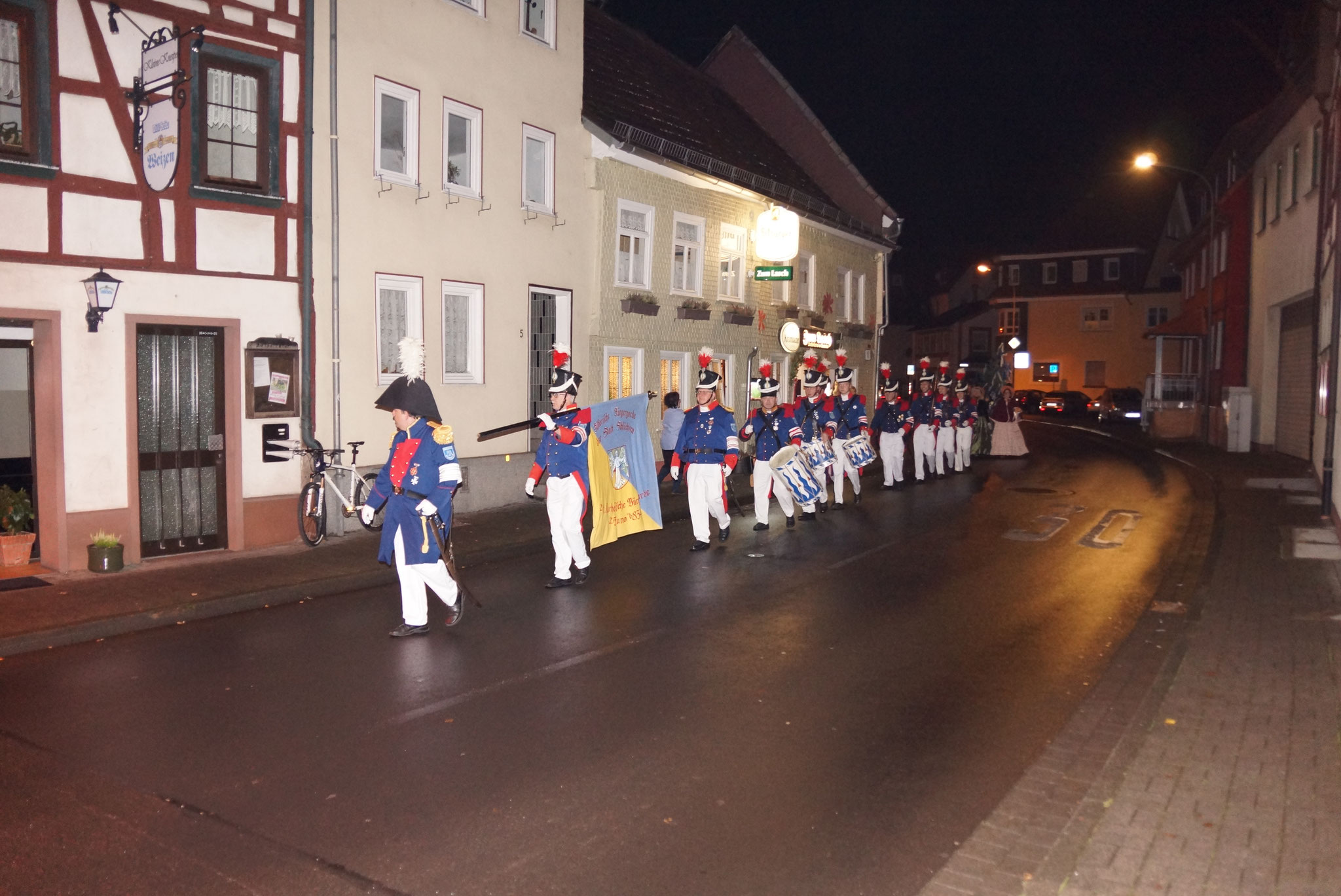 Kalter Markt 2021  Marsch von der Stadthalle Schlüchtern zum Lokal Hausmann