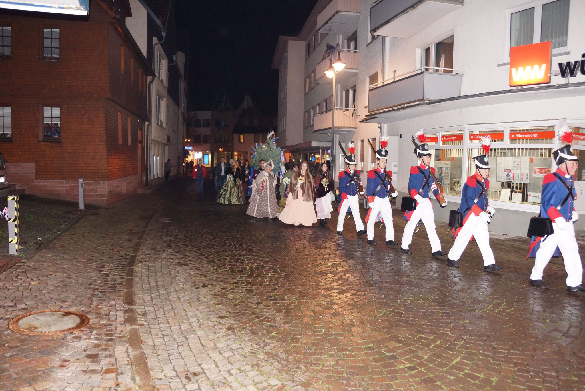 Kalter Markt 2021  Marsch von der Stadthalle Schlüchtern zum Lokal Hausmann