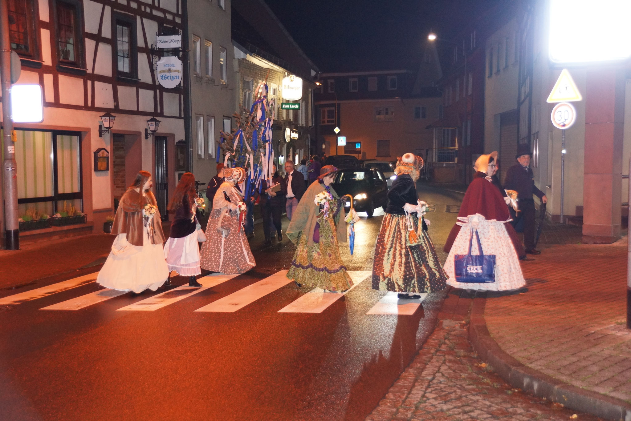 Kalter Markt 2021  Marsch von der Stadthalle Schlüchtern zum Lokal Hausmann