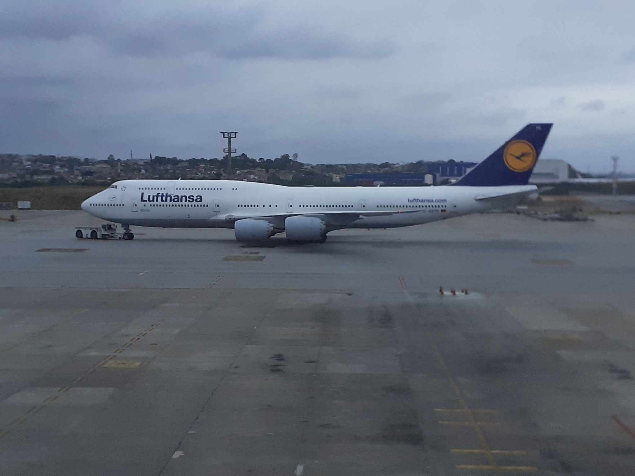 ...und mit der Boeing 747-8 zurück nach Frankfurt 