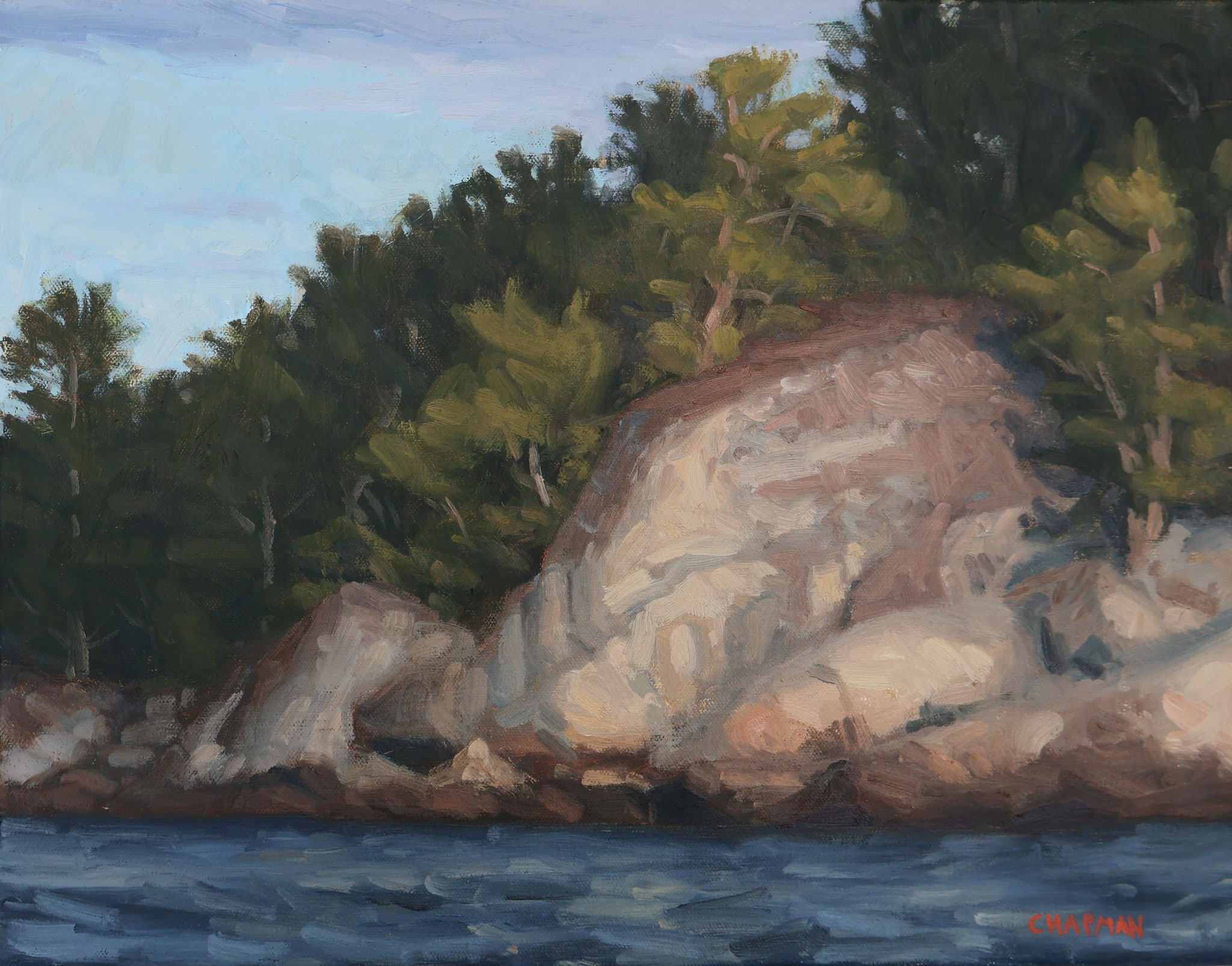 ROCKS IN LIGHT 16 x 20 oil