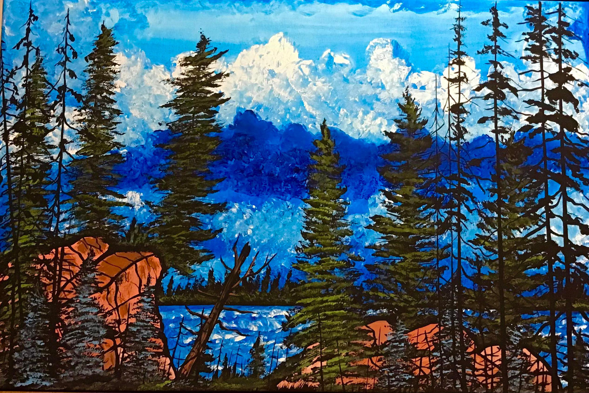 THE WILDERNESS OF TIME 24 x 36 acrylic