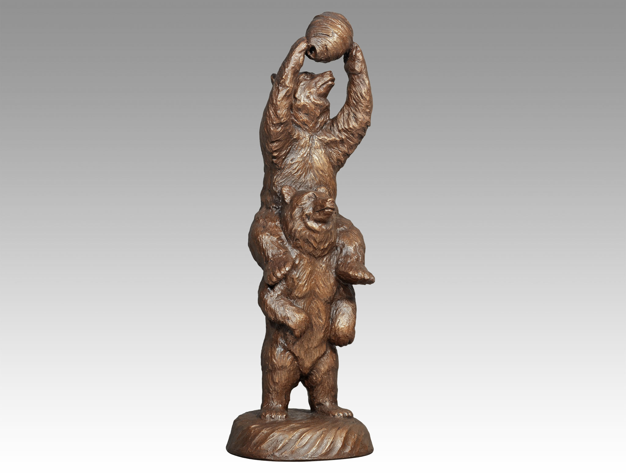 BETTER TOGETHER 17.5 h metal infused sculpture 