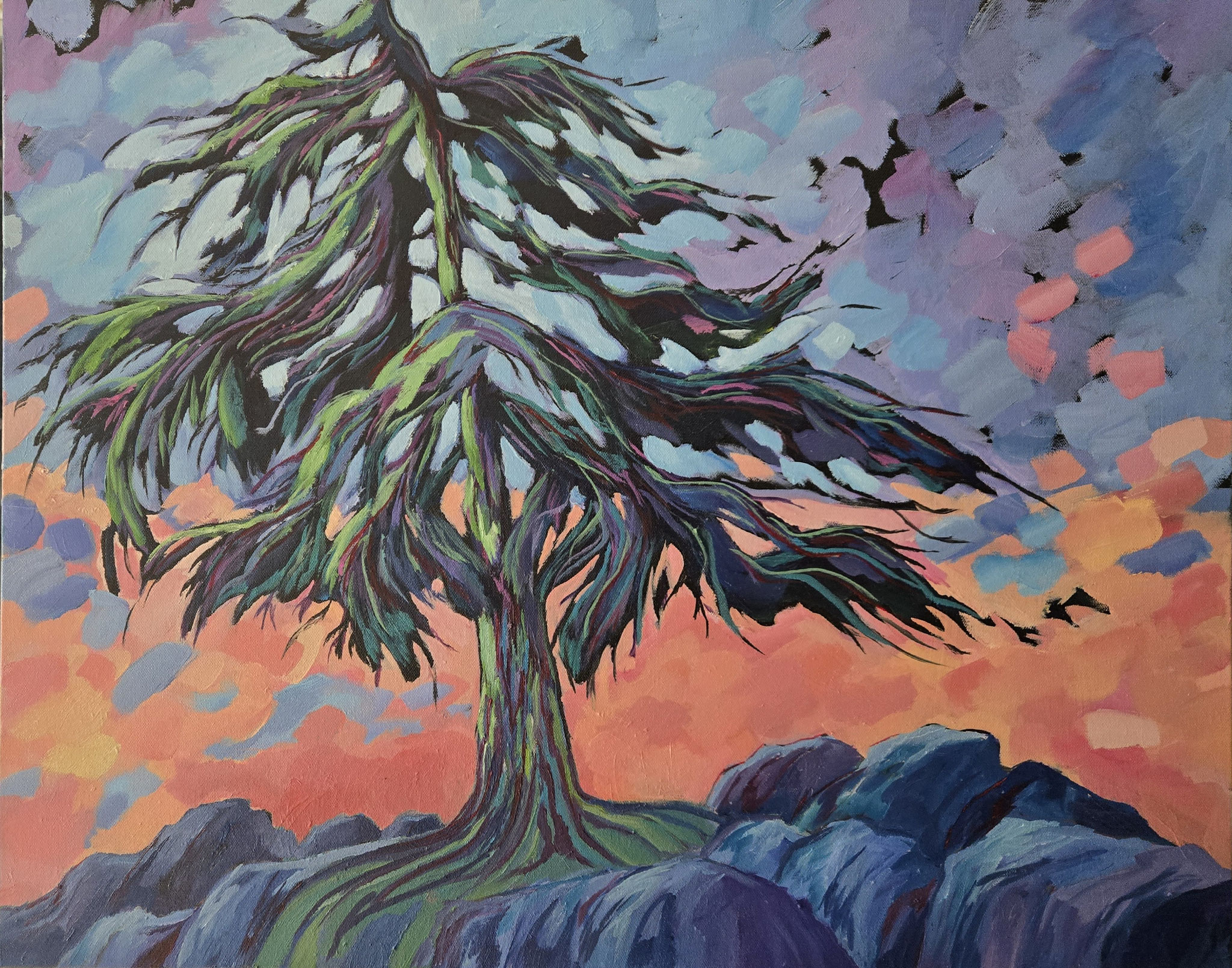TWISTED 20 x 24 oil 