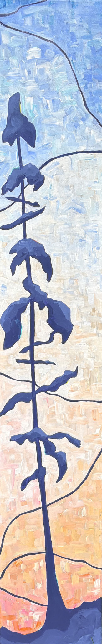 WARM WELCOME 60 x 10 acrylic by Julianne Steedman