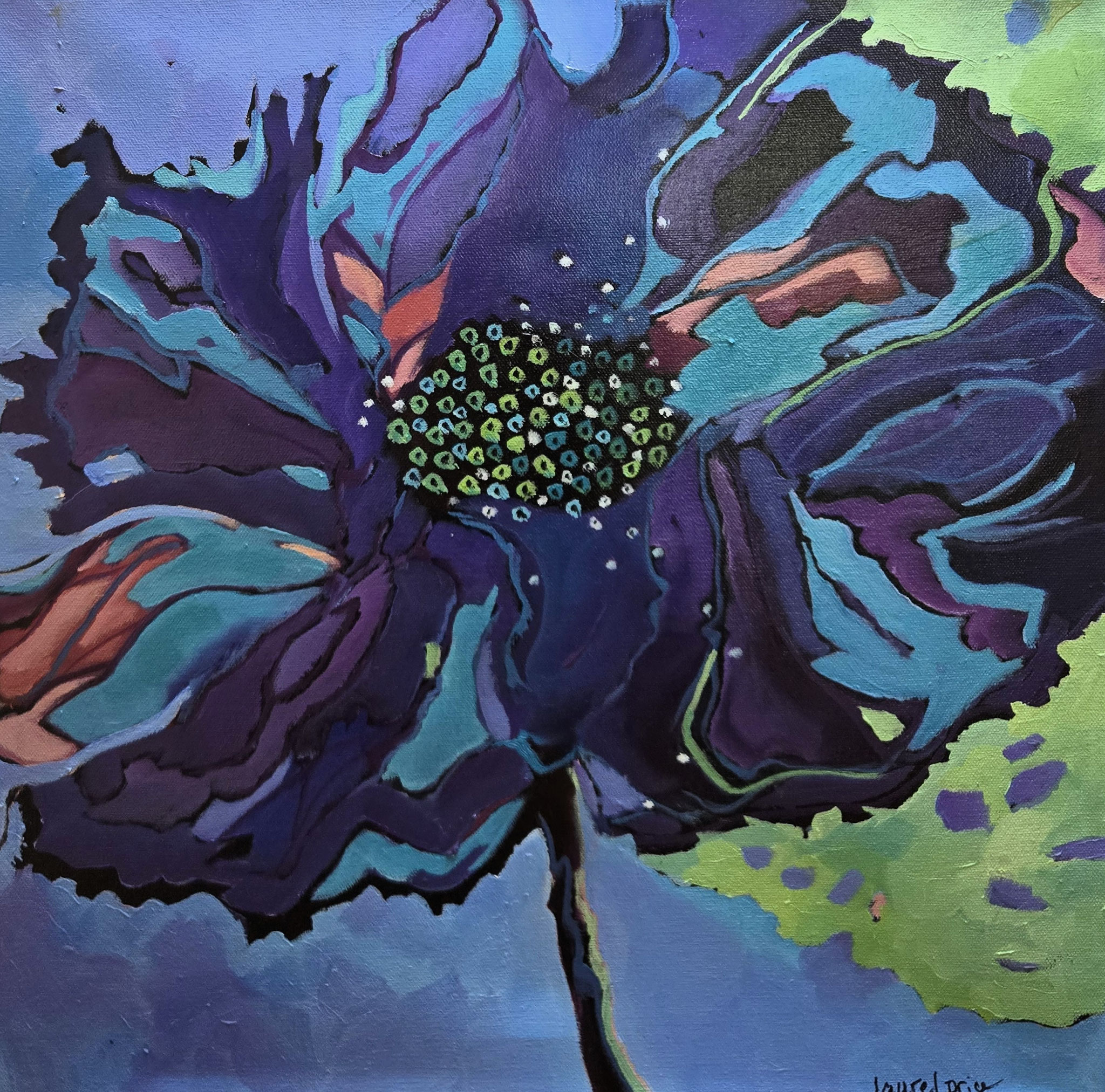 WILD FLOWER 20 x 20 oil 