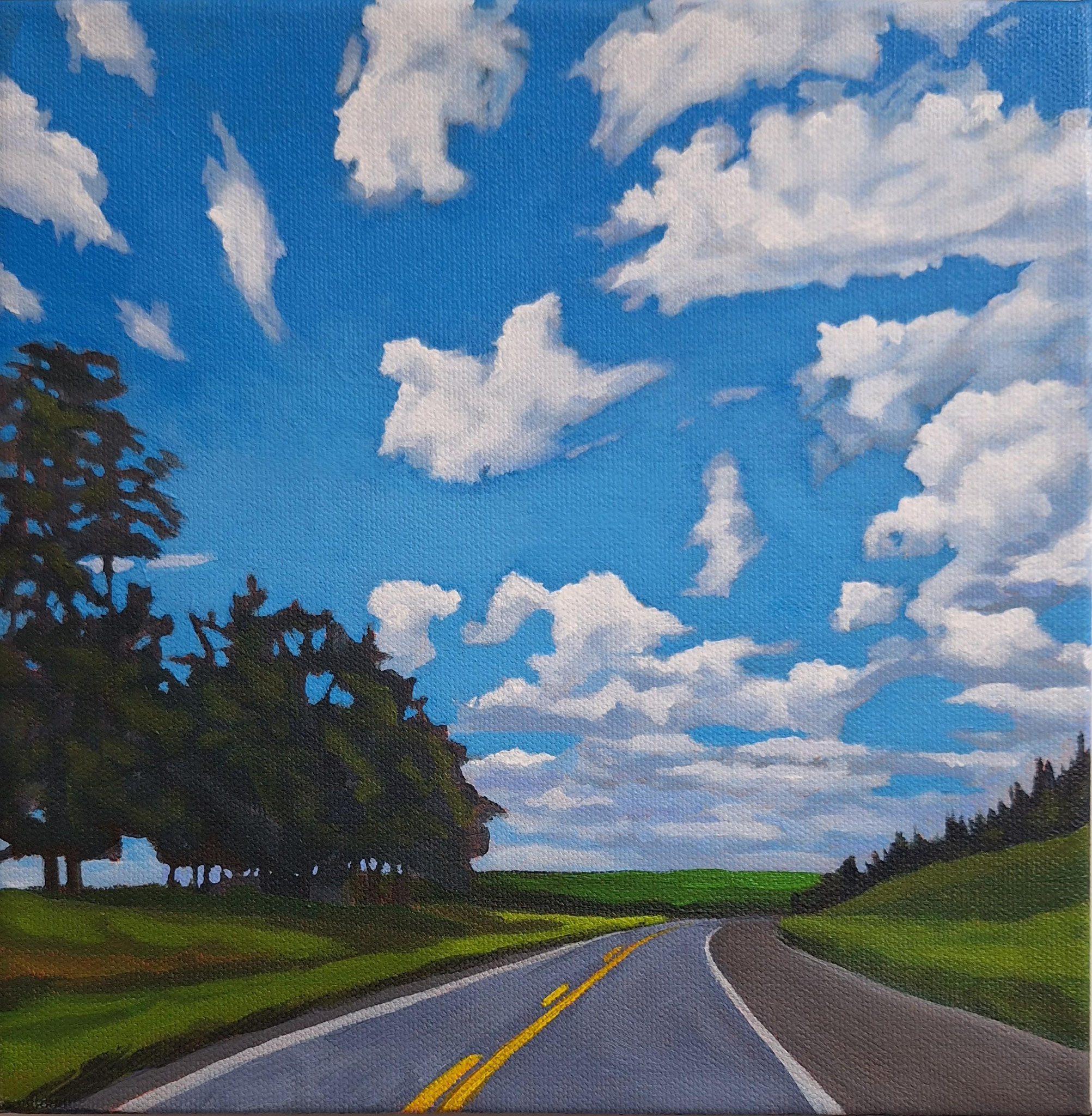 HEADED HOME 10 x 10 Acrylic