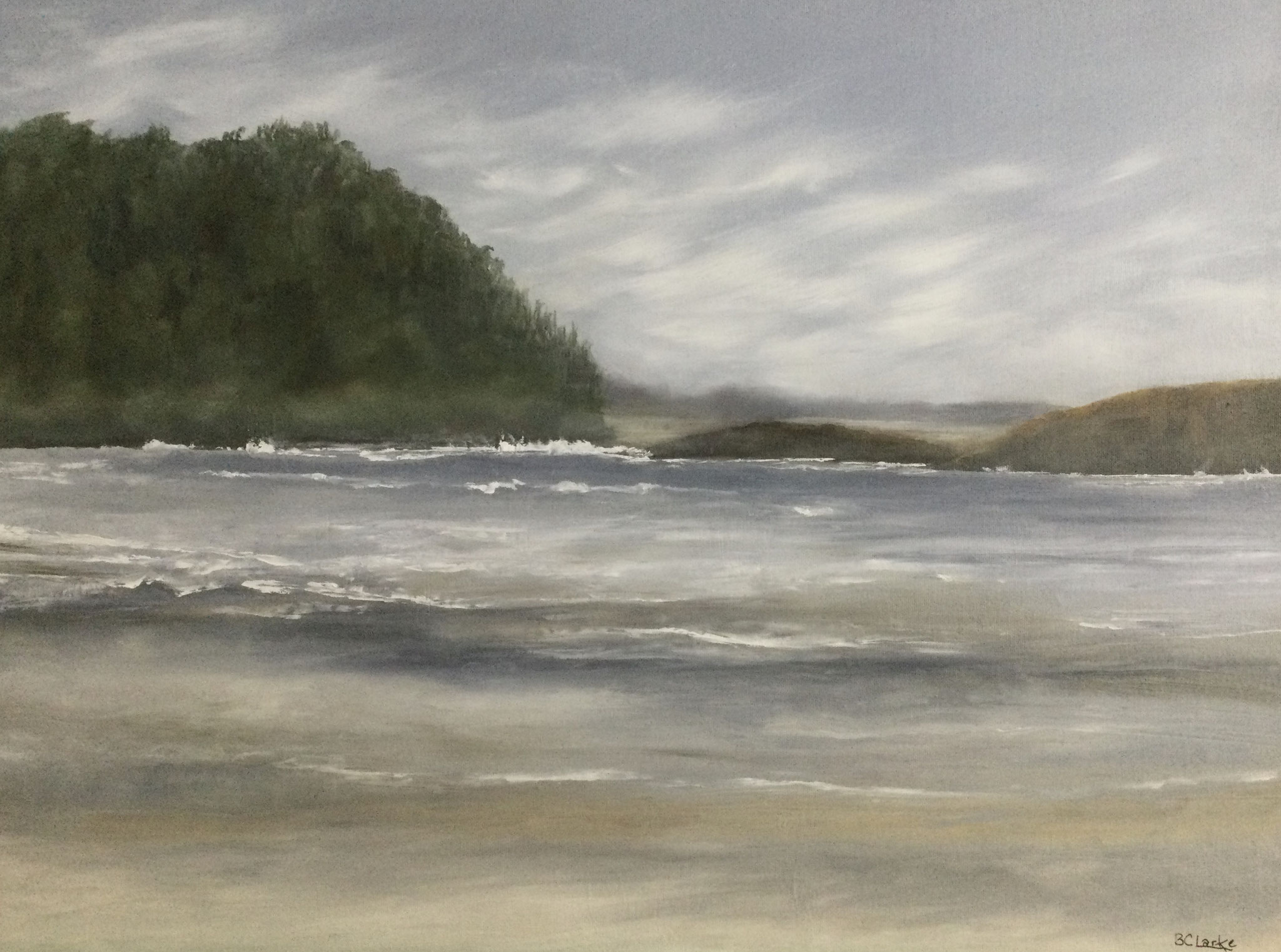 BEACH SIDE 18 x 24 oil on cavas