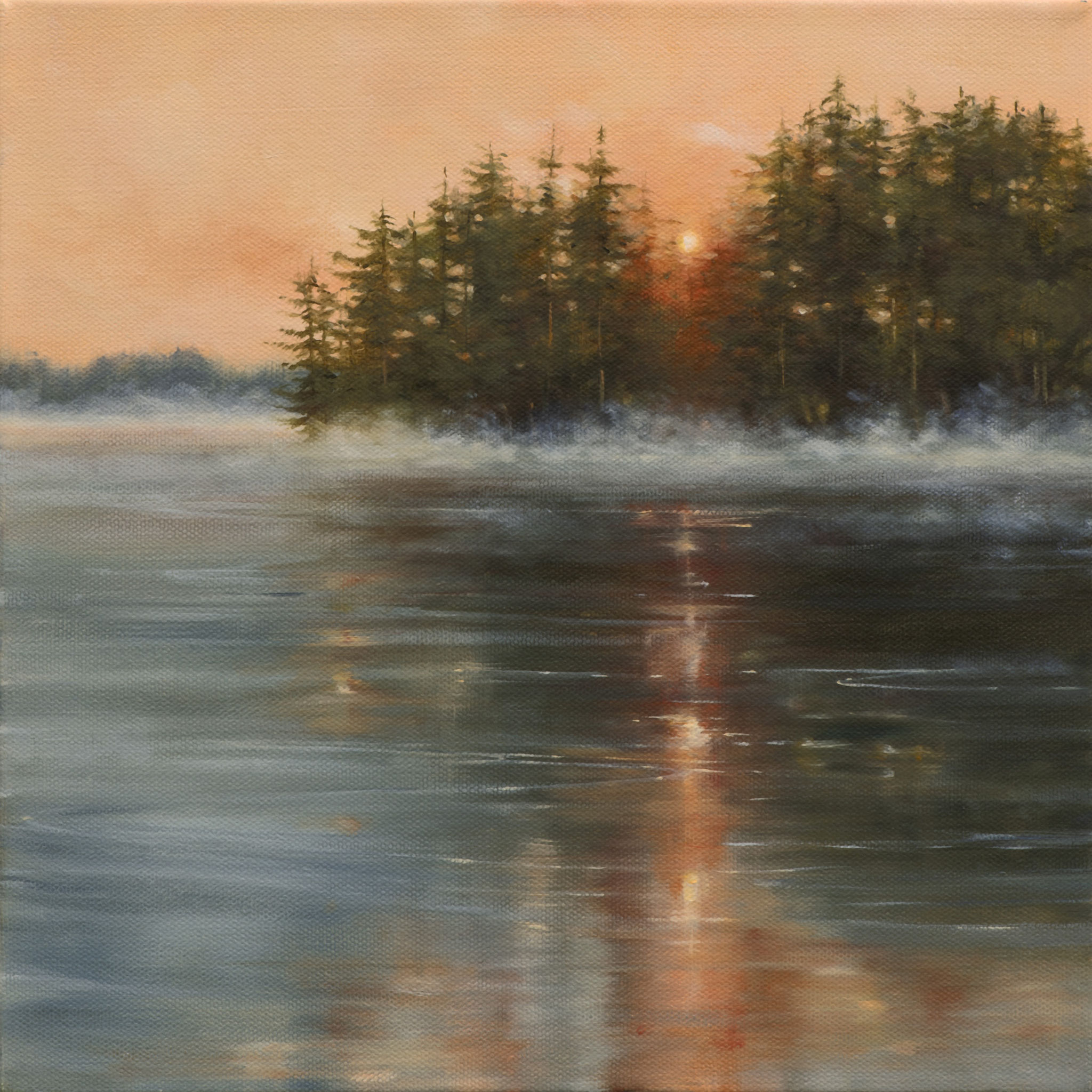 SORBET SUNSET 12 x 12 oil on canvas 