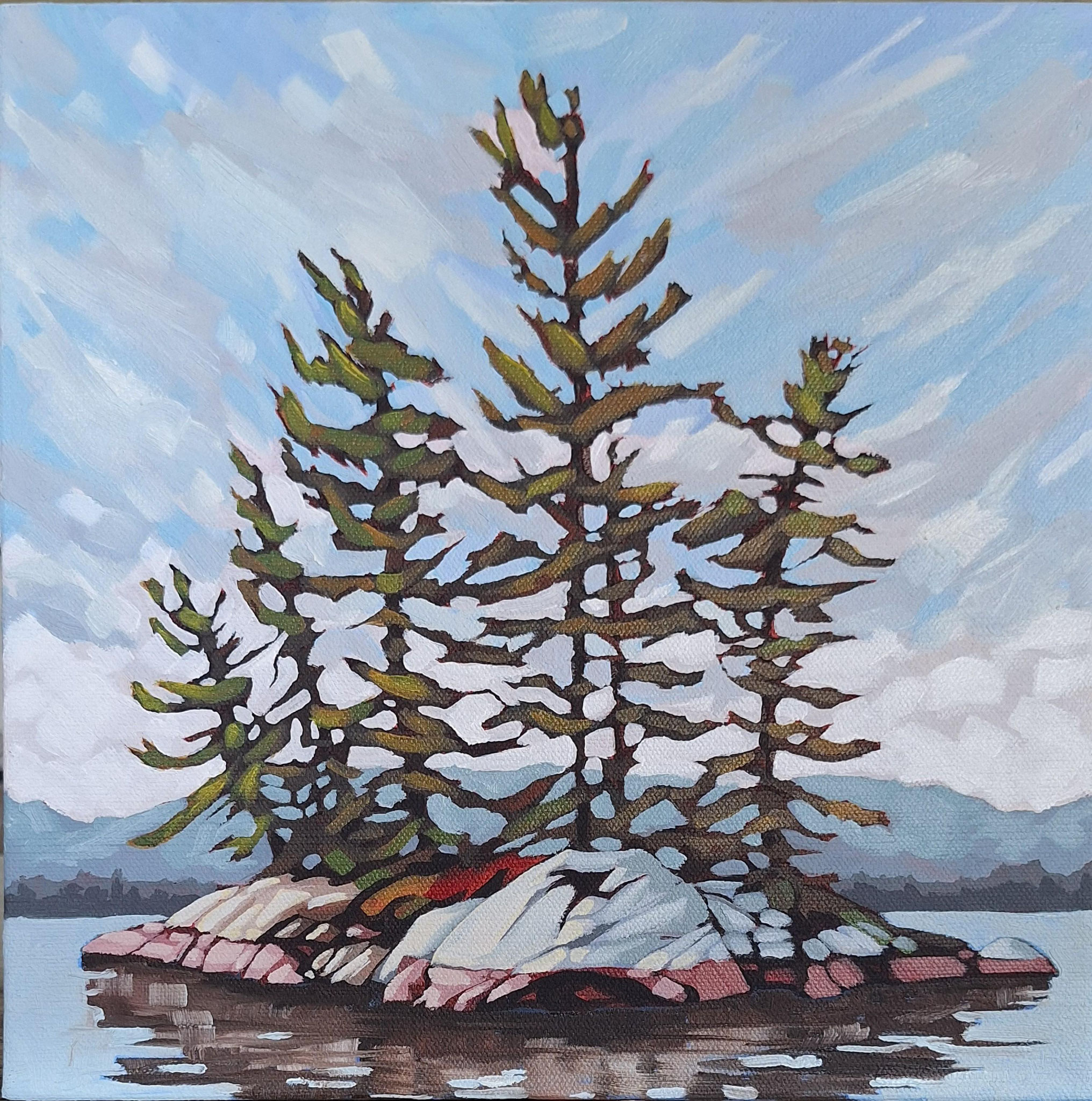 WATERLINE 12 x 12 acrylic 