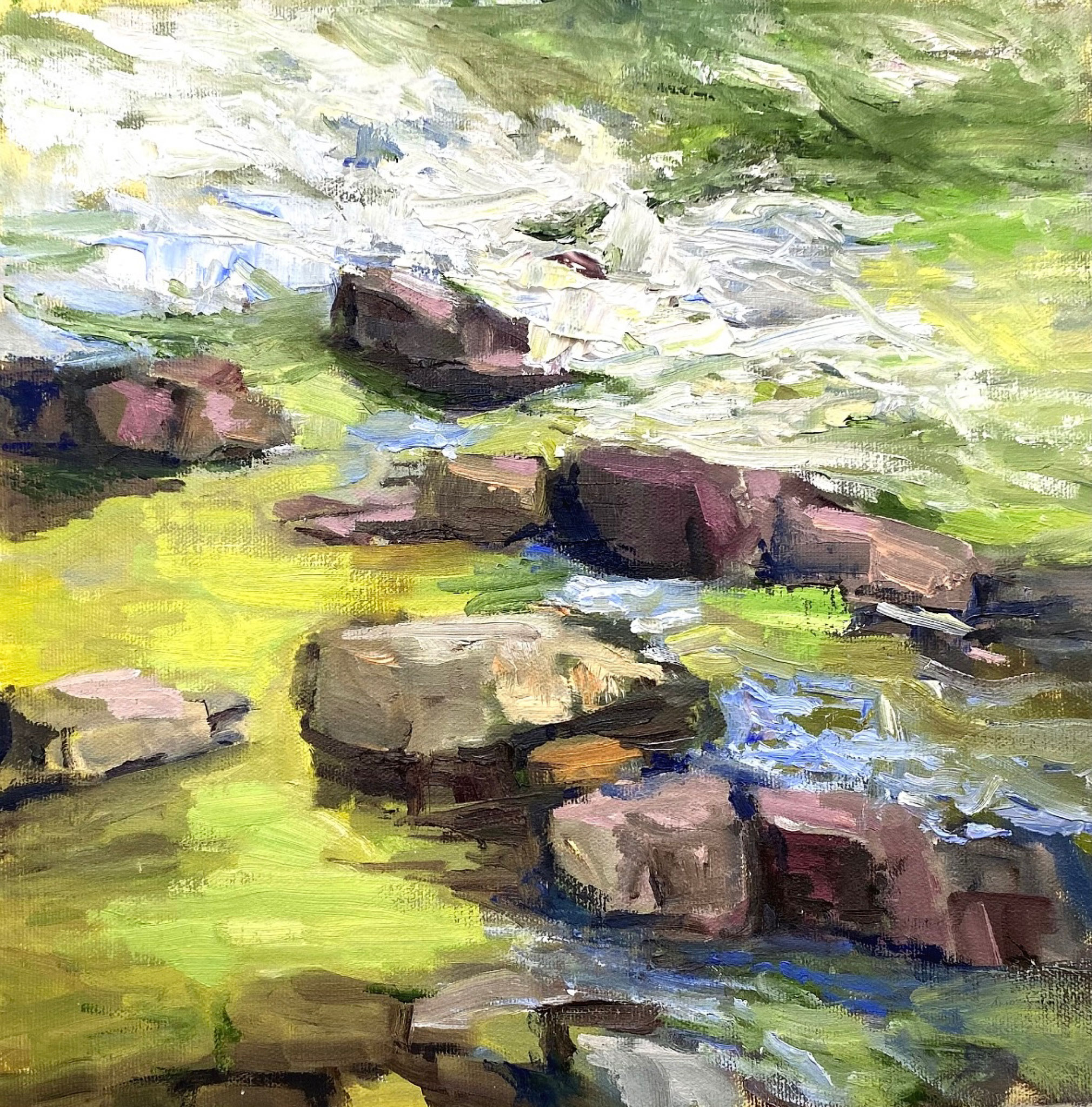RIVER GREENS 12 x 12 oil 