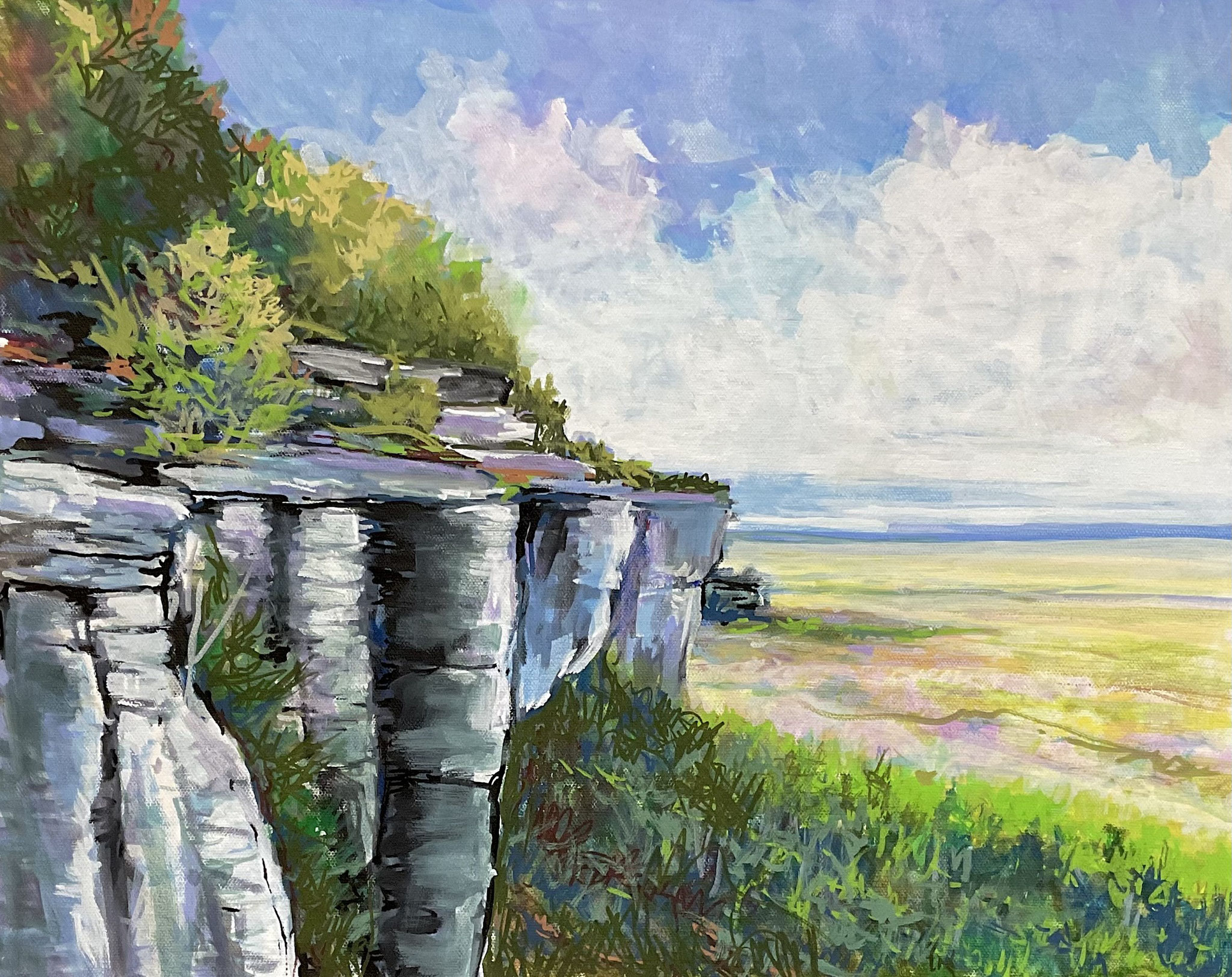 FRESH START 16 x 20 acrylic marker by Cathy Boyd