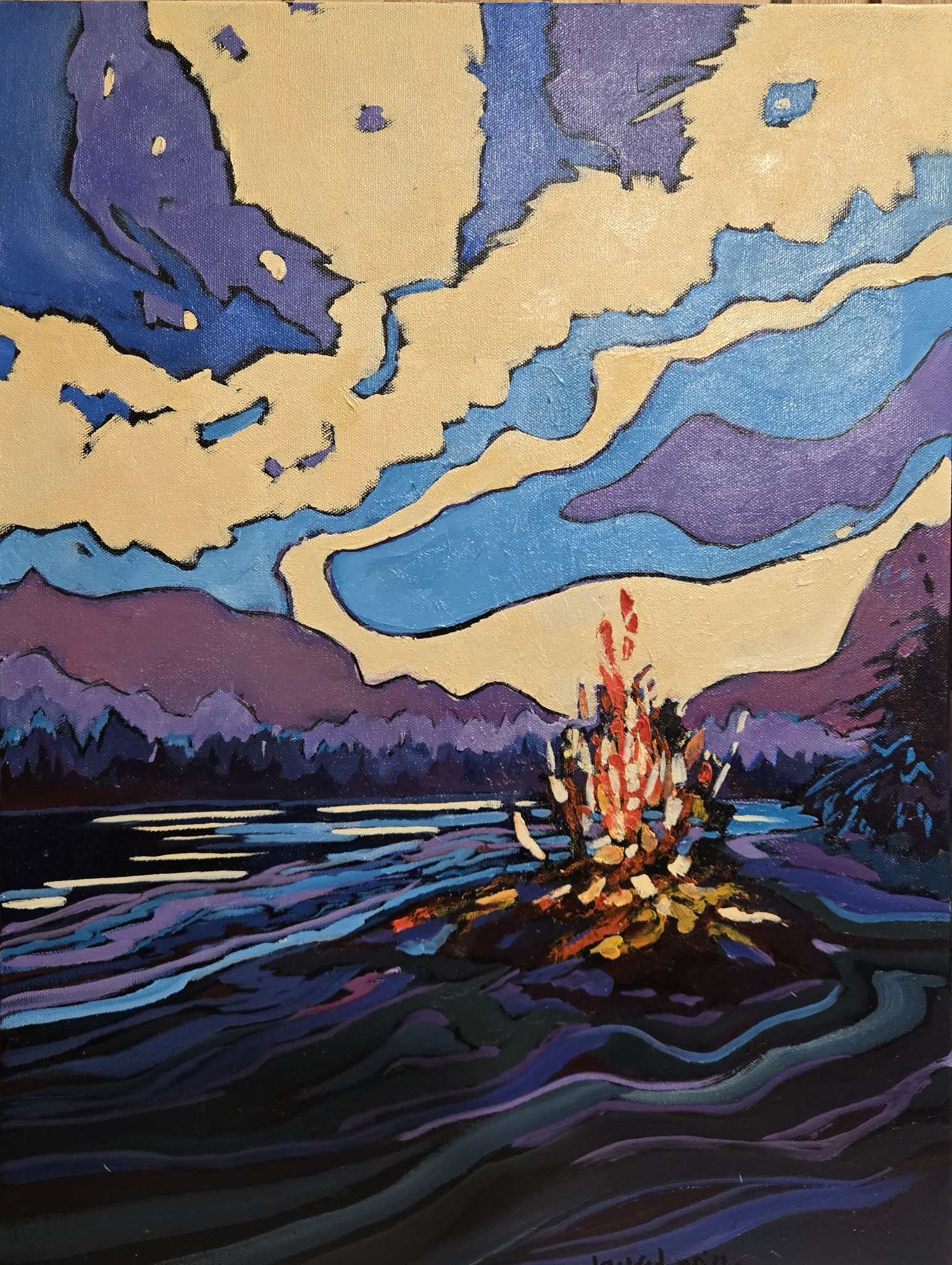 S’MORES 24 x 18 oil 