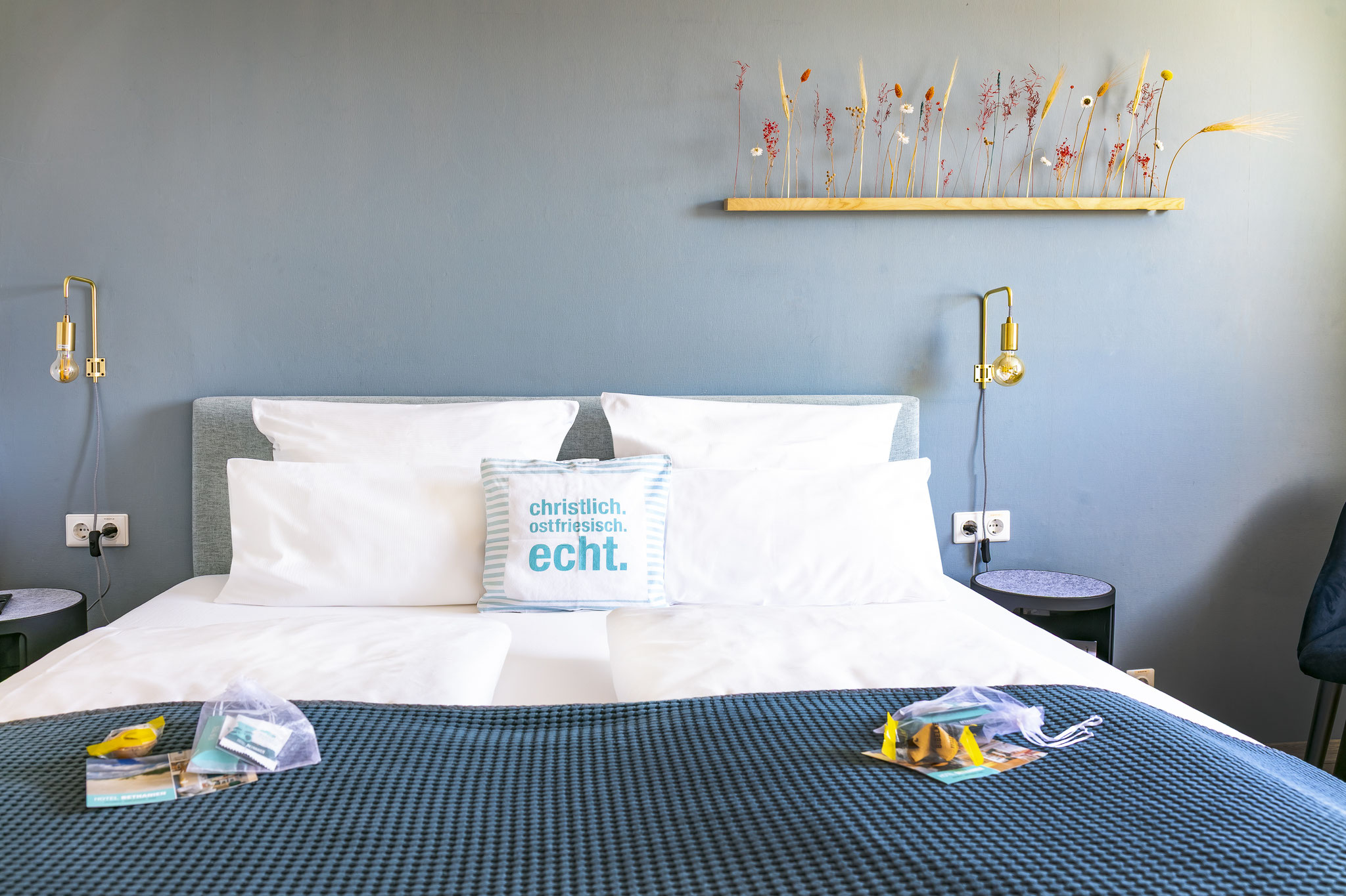 Nahaufnahme Doppelbett