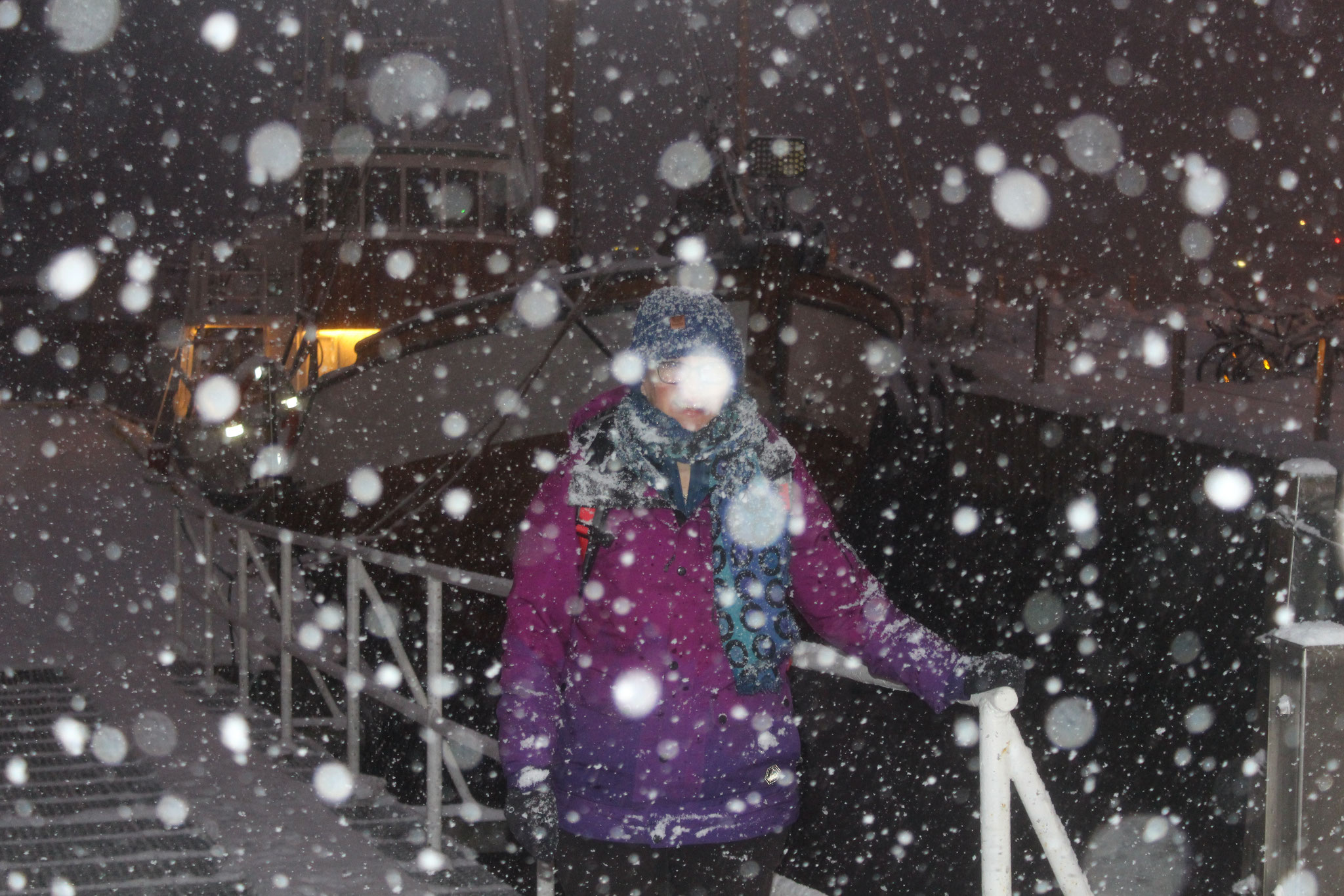 Dichtes Schneetreiben - hat auch seinen Reiz!