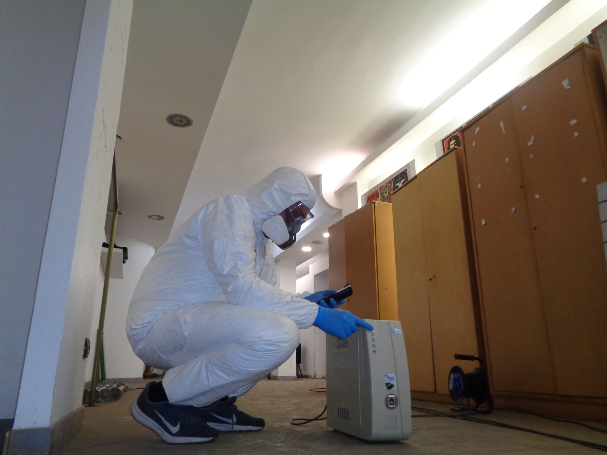 Sanitizzazzione di un magazzino con ozono a Roma