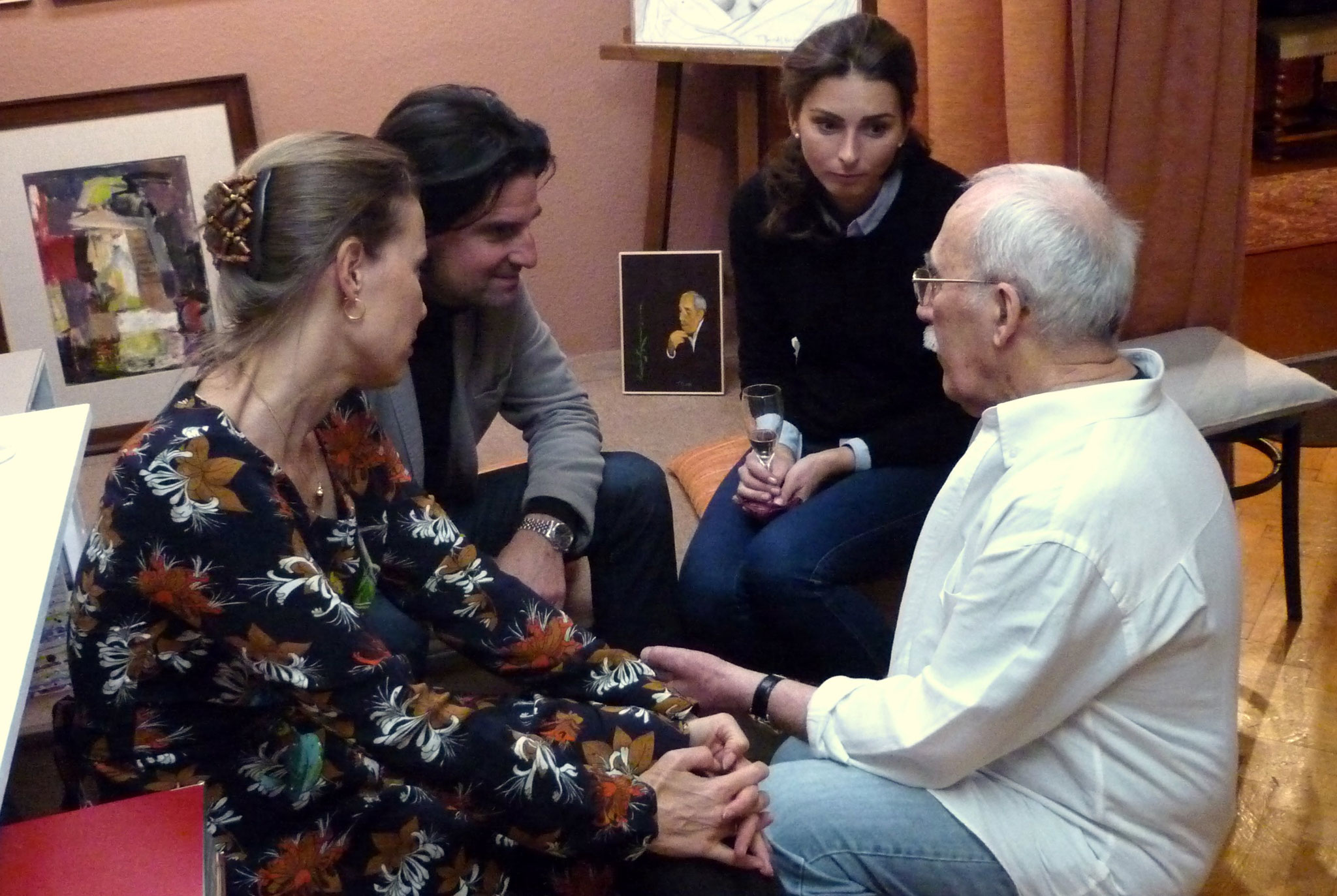 Atelierbesuch 2016 · Επίσκεψη φίλων στό εργαστήρι μου.