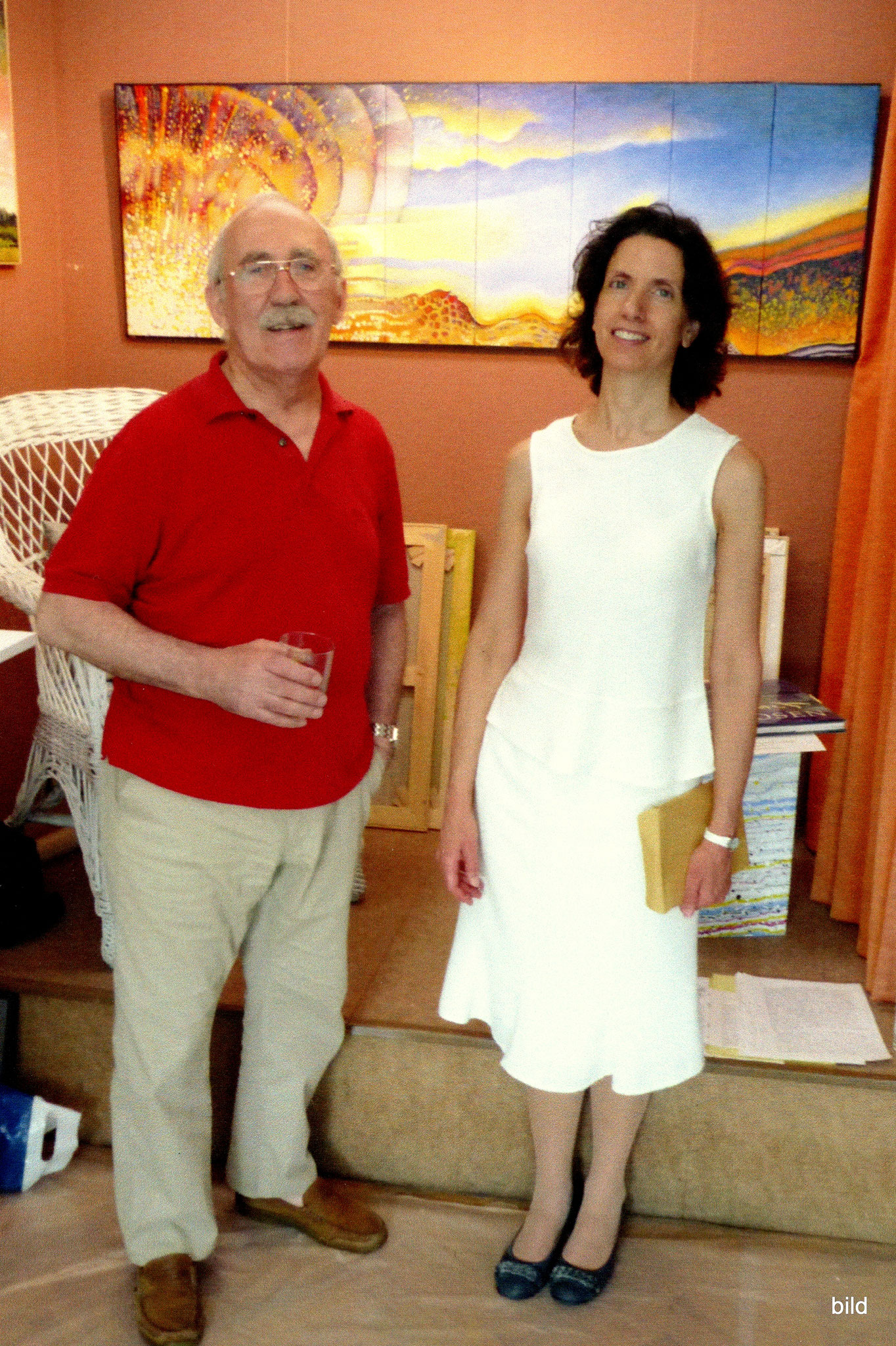 Atelierbesuch von Generalkonsulin Sofia Grammata 2010 · Η γεν. Προξενος Κα Σ. Γραμματα στό Ατελιέ μου.