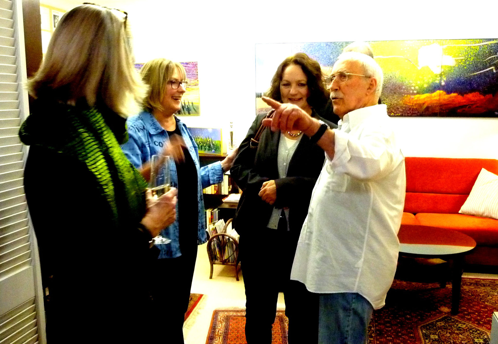 Atelierbesuch · Επίσκεψη φίλων στό εργαστήρι μου.