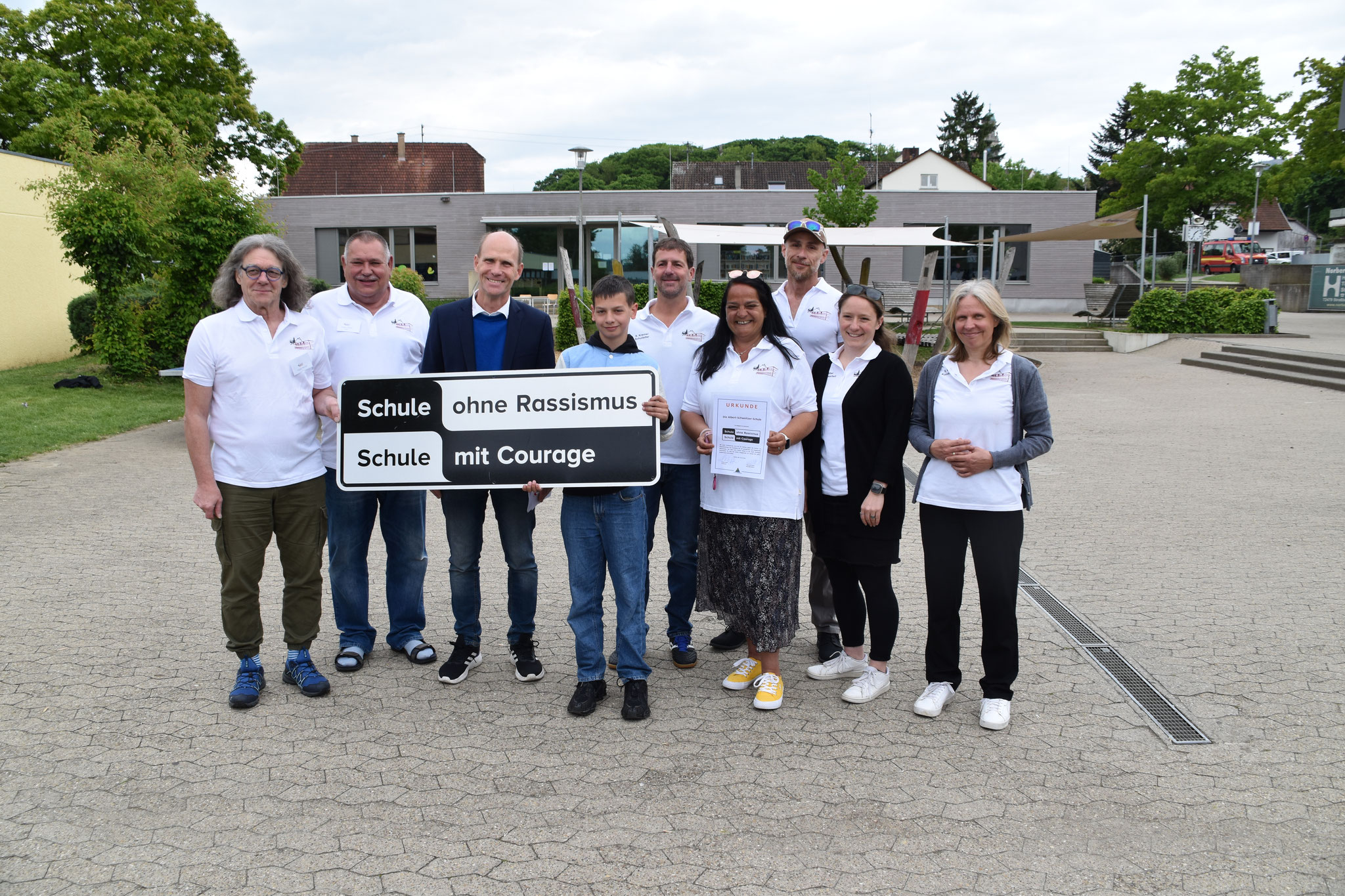 Bei der Übergabe des Siegels 