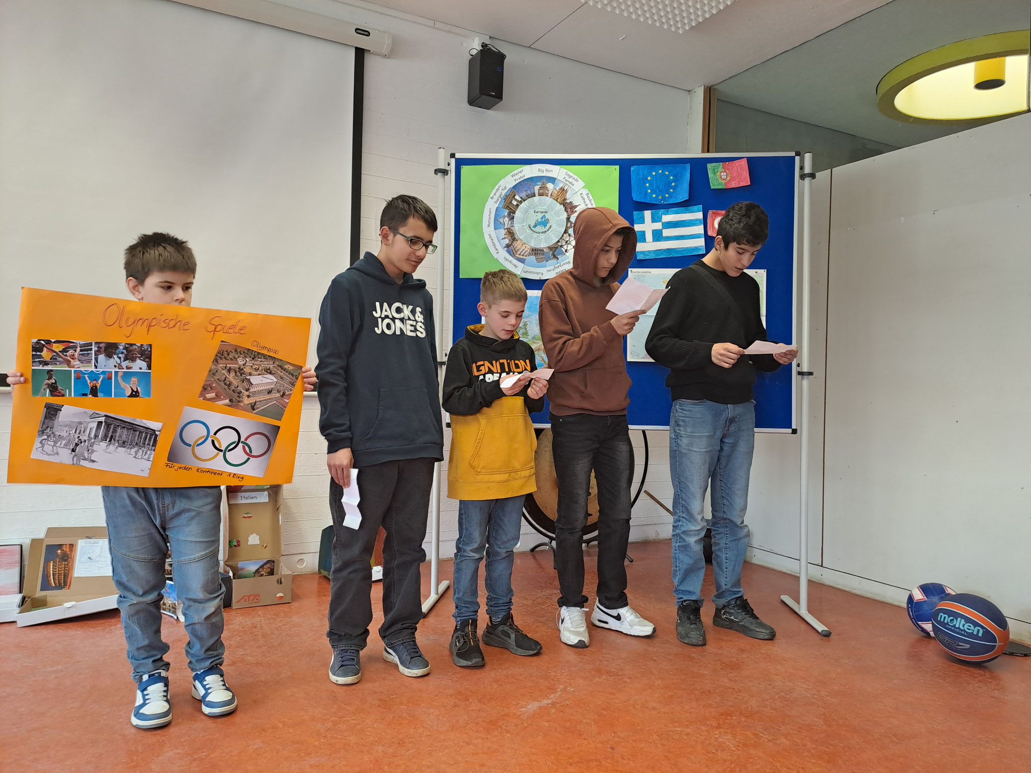 Das Thema olympische Spiele war auch ein Projekt