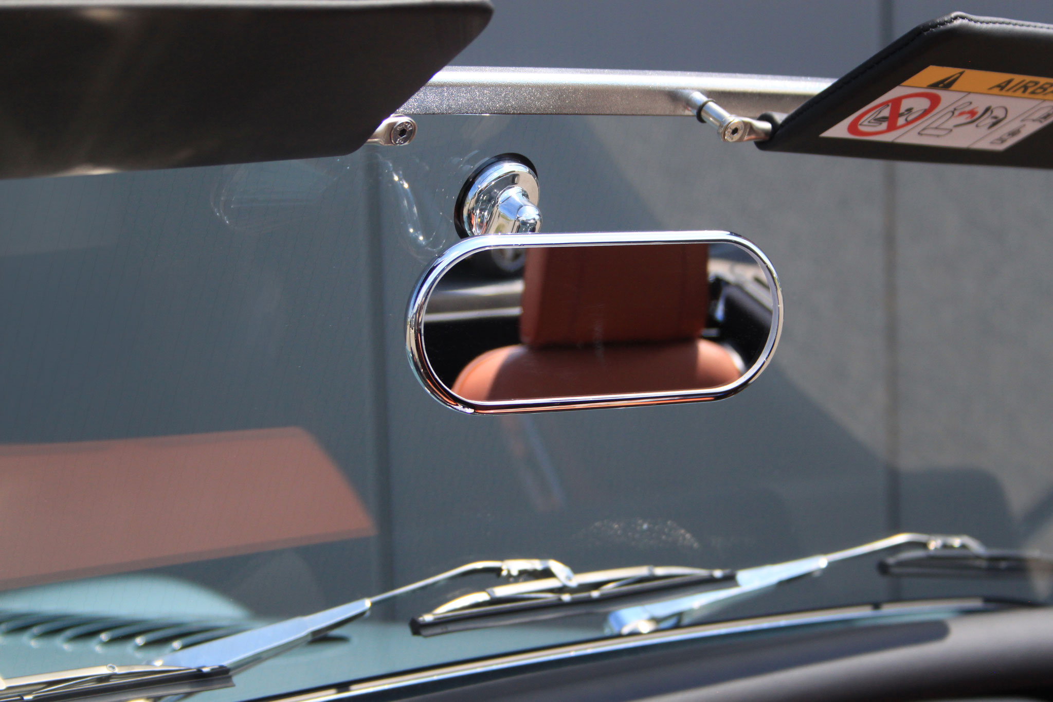 Morgan Plus Four Detail Rückspiegel