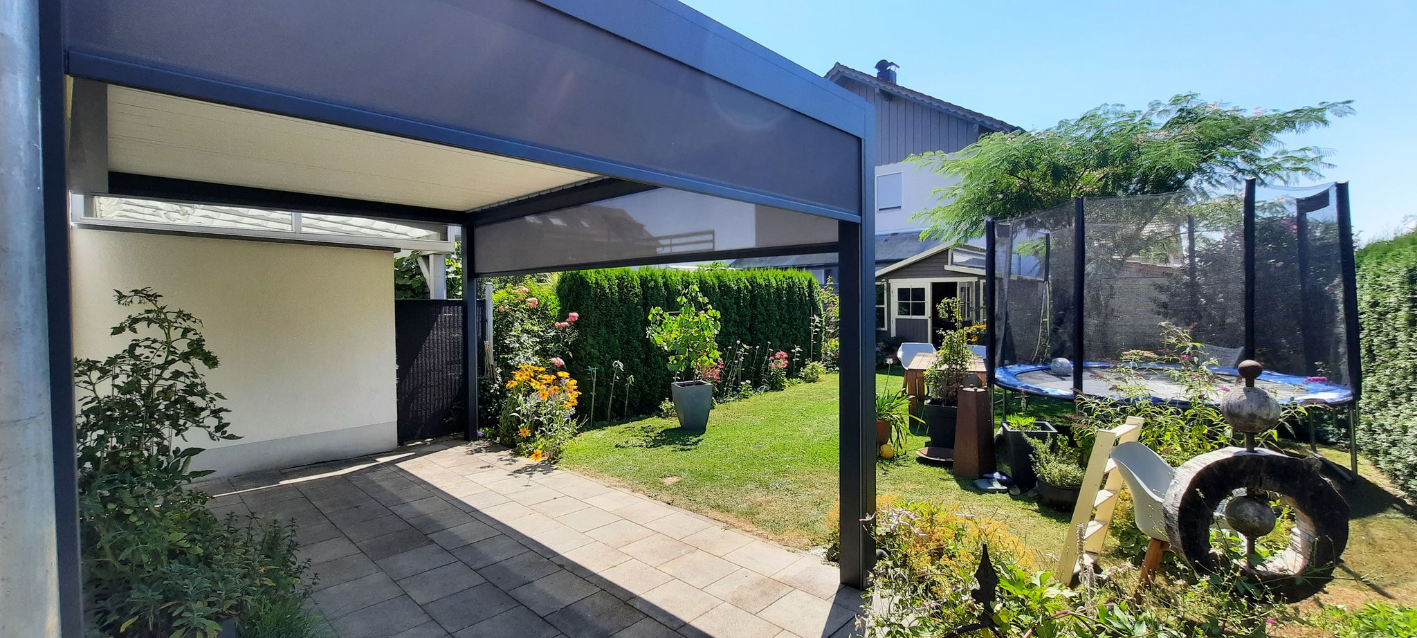 Lamellendach Terrasse komplett Referenz Deggendorf