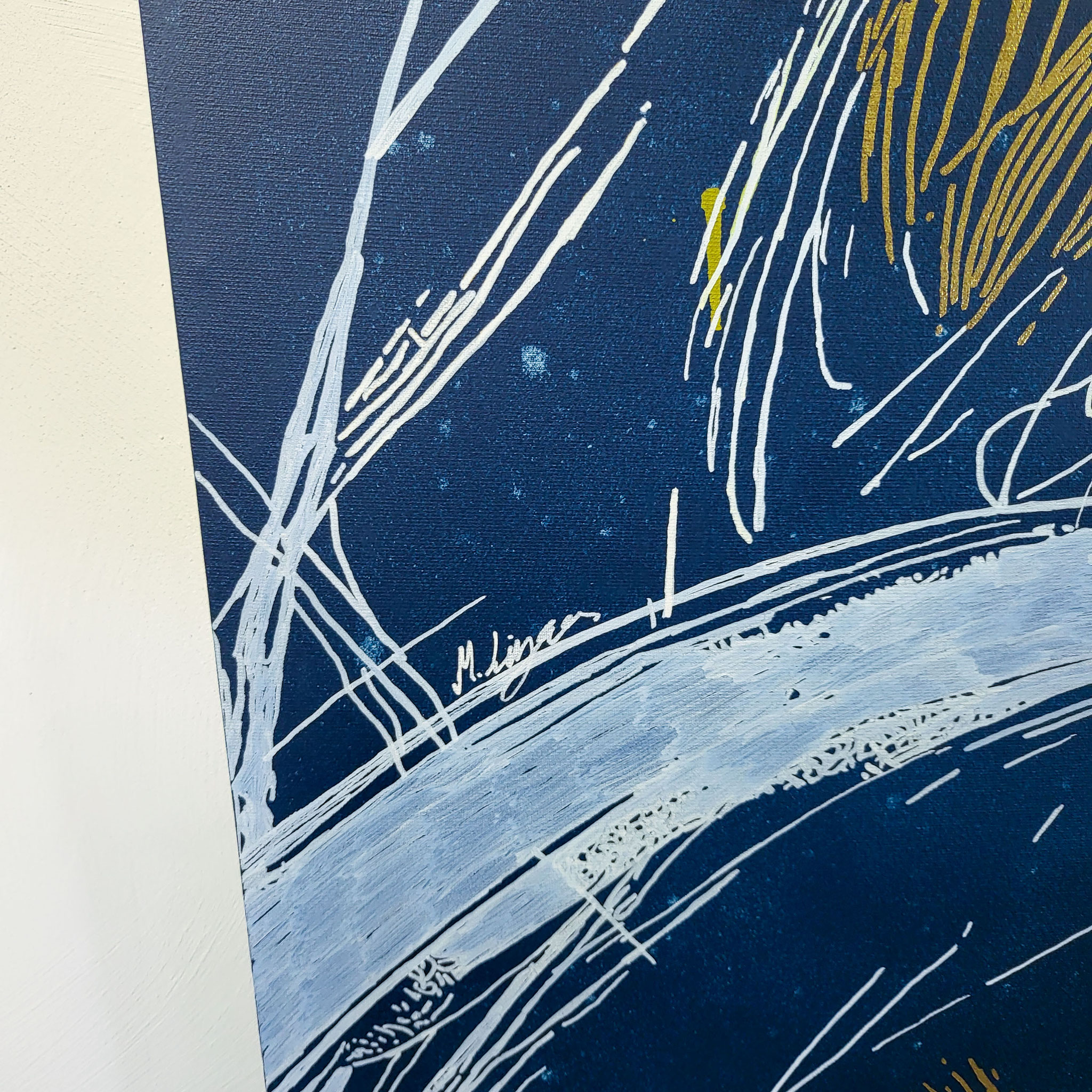 Nahaufnahme KING OF THE NIGHT - Künstler Martin Lingens - WILD SKETCHES Serie - Puma