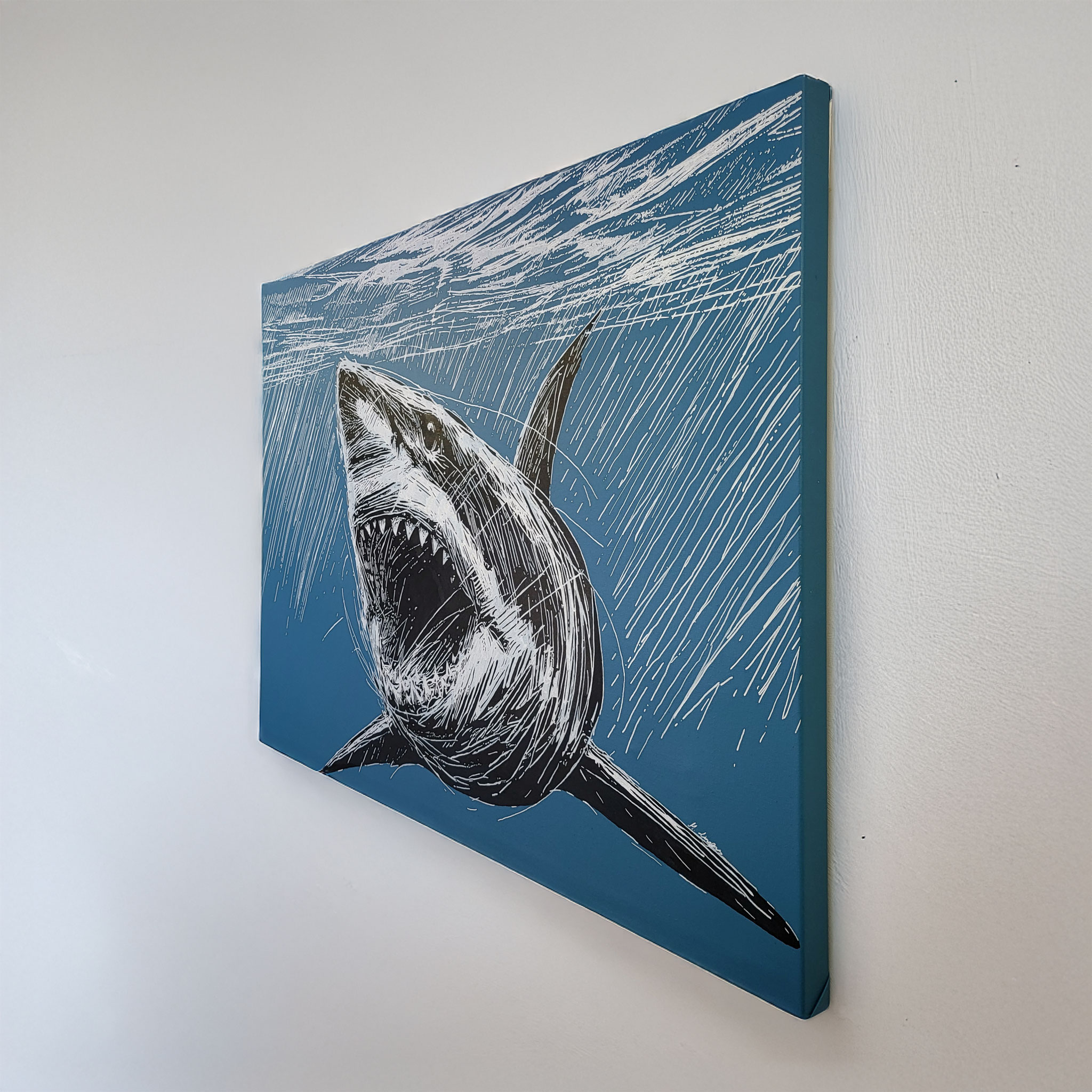 Kunstwerk THALASSOPHOBIA - Künstler Martin Lingens - WILD SKETCHES Serie