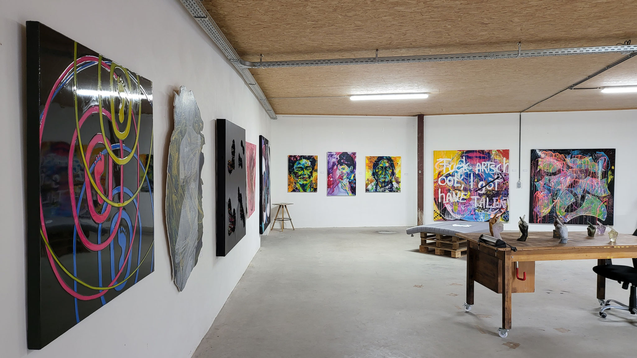 Ausstellung "Zwischen den Linien", Kunstwerke Lingens, Kascho, Bliss