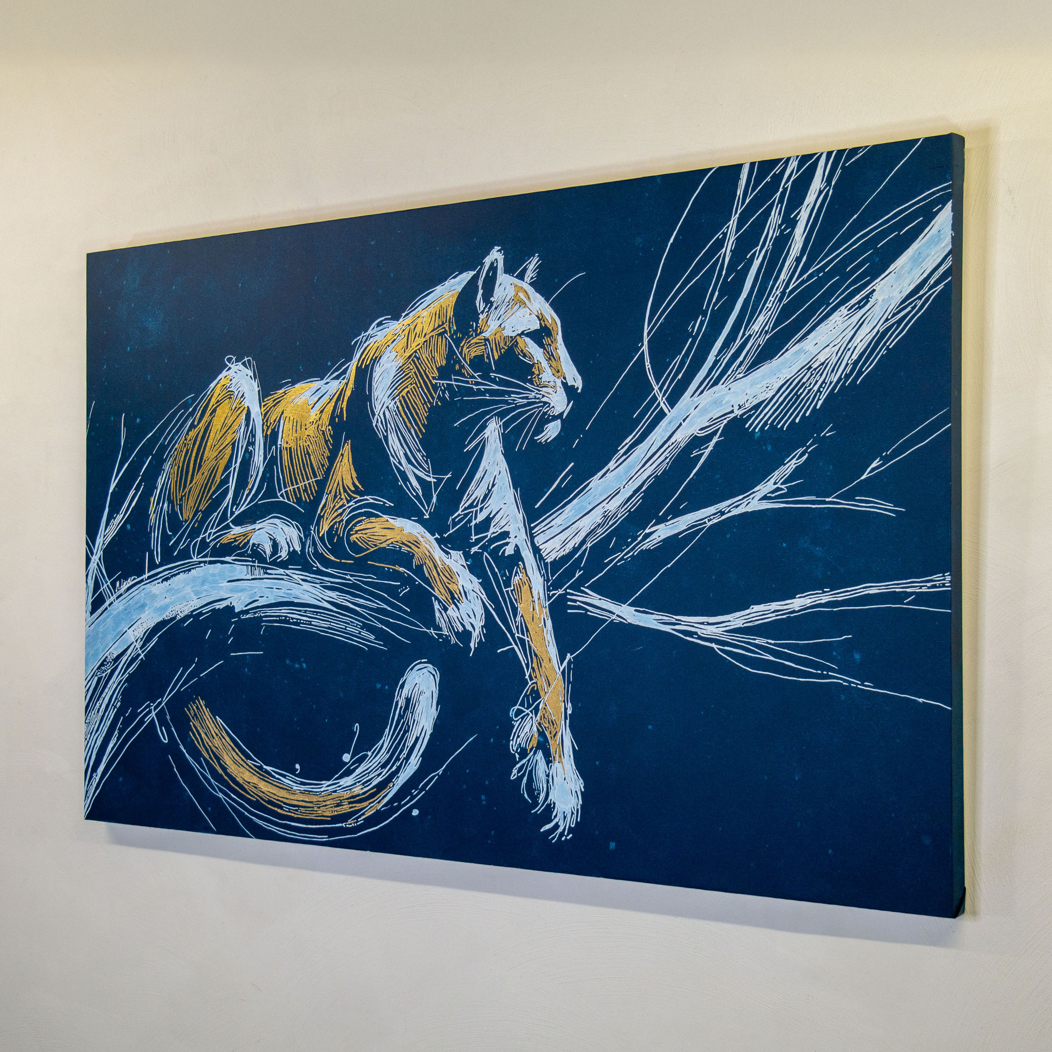 KING OF THE NIGHT - Künstler Martin Lingens - WILD SKETCHES Serie - Puma