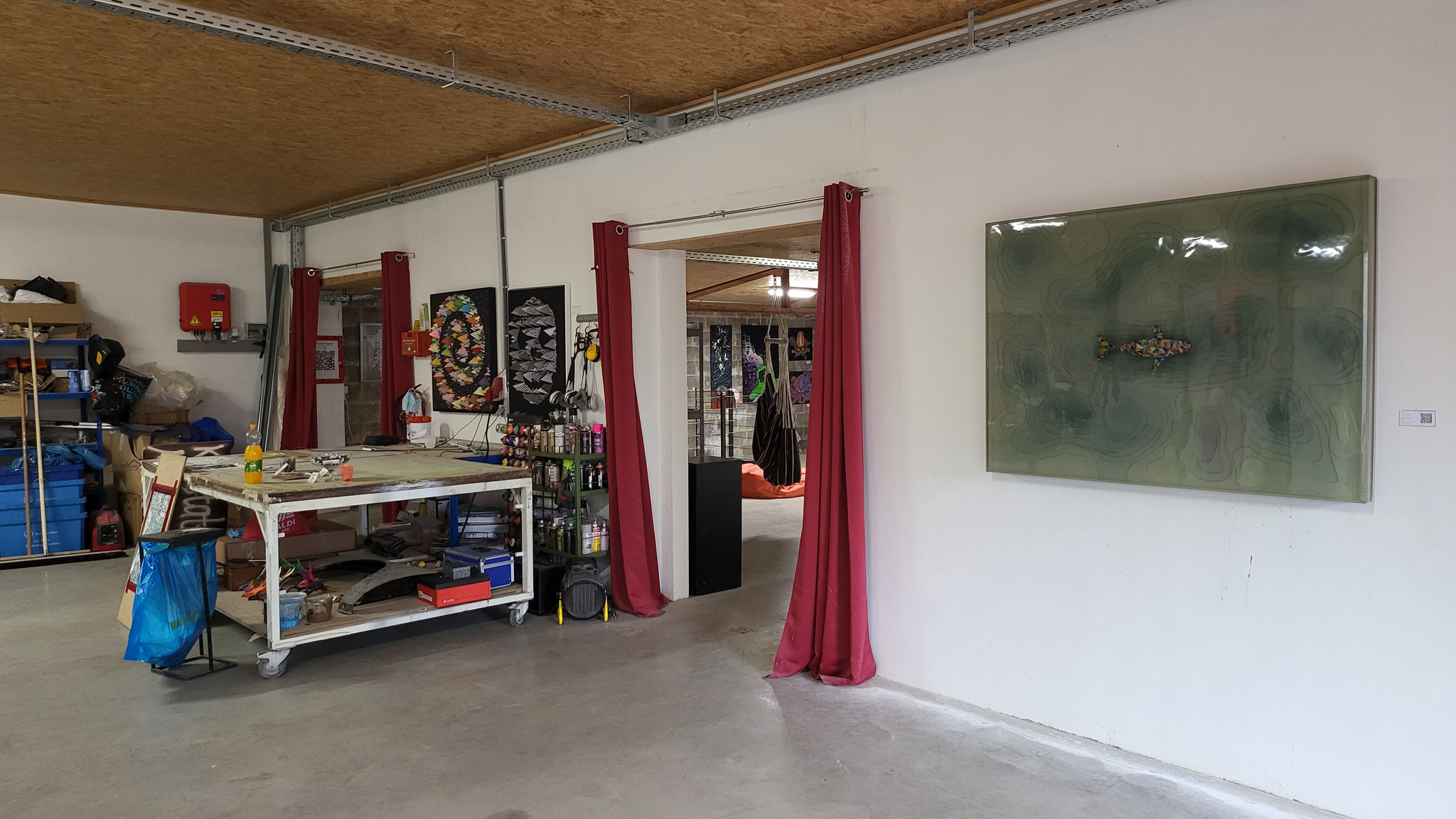 Ausstellung "Zwischen den Linien", Kunstwerke Martin Lingens