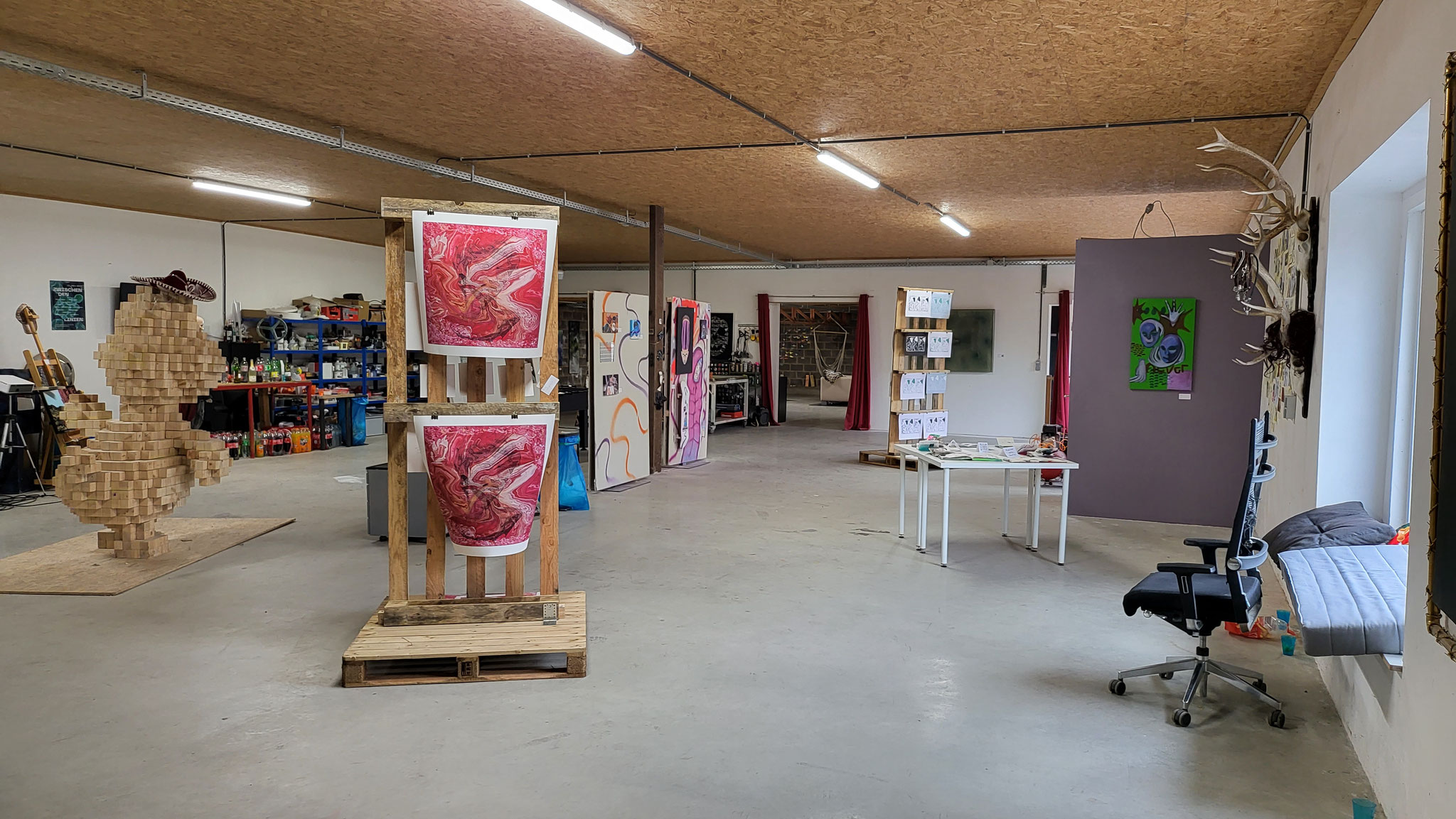 Ausstellung "Zwischen den Linien", Kunstwerke Lingens, Rothstein, Lesk, Ahmeti