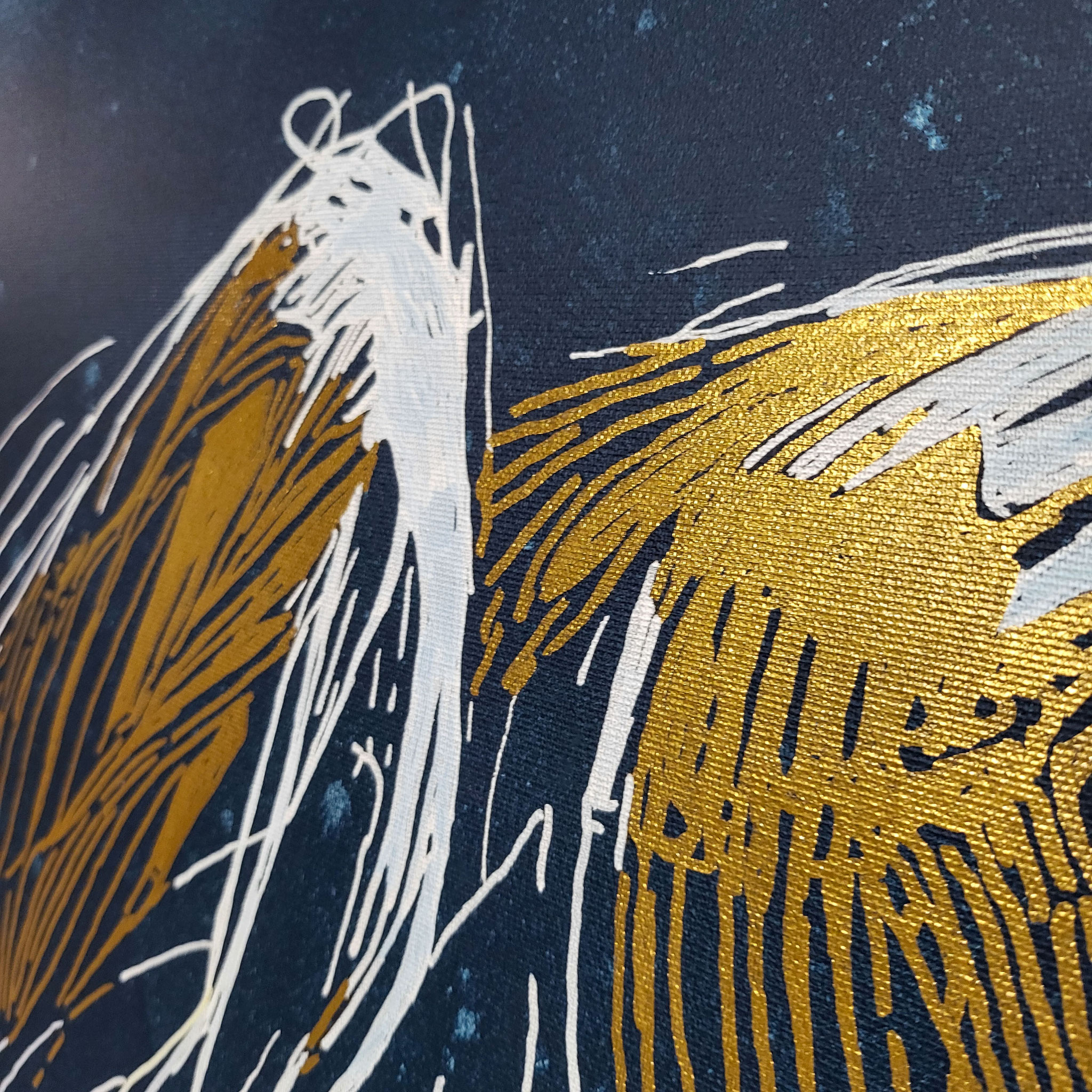 Nahaufnahme KING OF THE NIGHT - Künstler Martin Lingens - WILD SKETCHES Serie - Puma