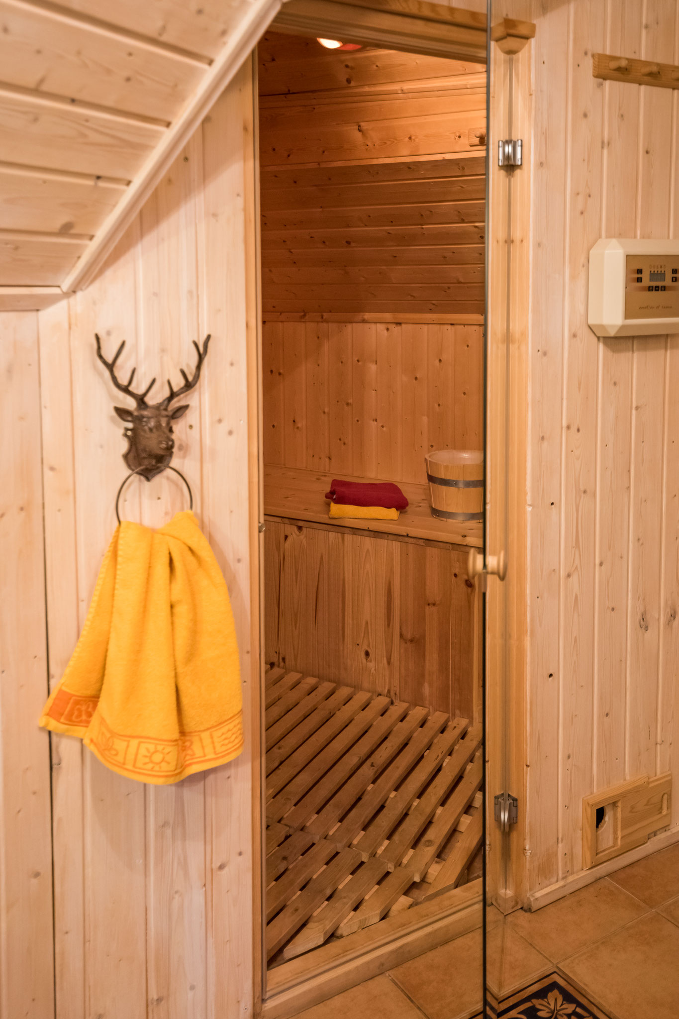 Sauna in der wohnung Wald-Blick im Alten Forstamt im Teutoburger Wald