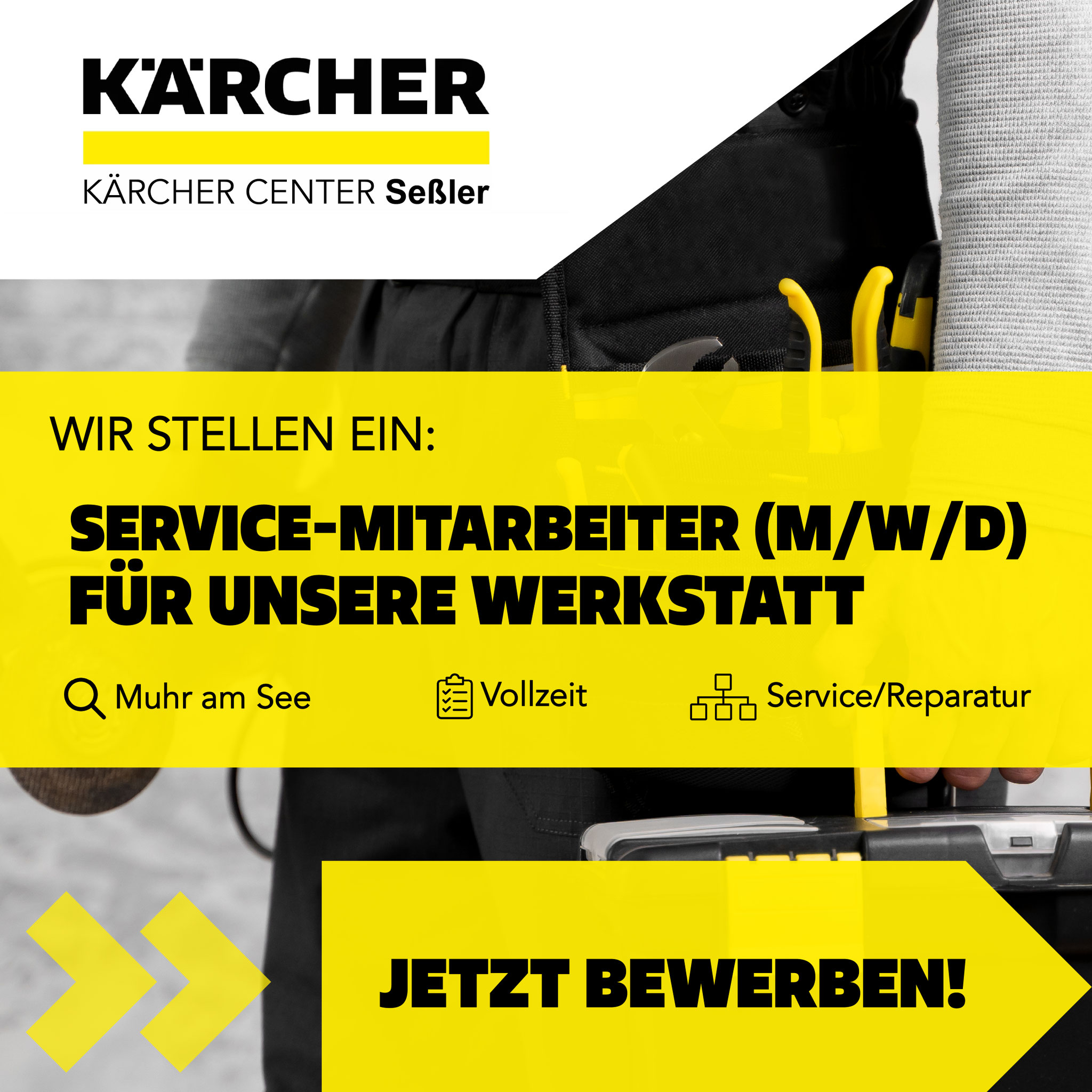 Stellenangebot für Service Mitarbeiter bei Kärcher-Center Seßler GmbH Reinigungstechnik