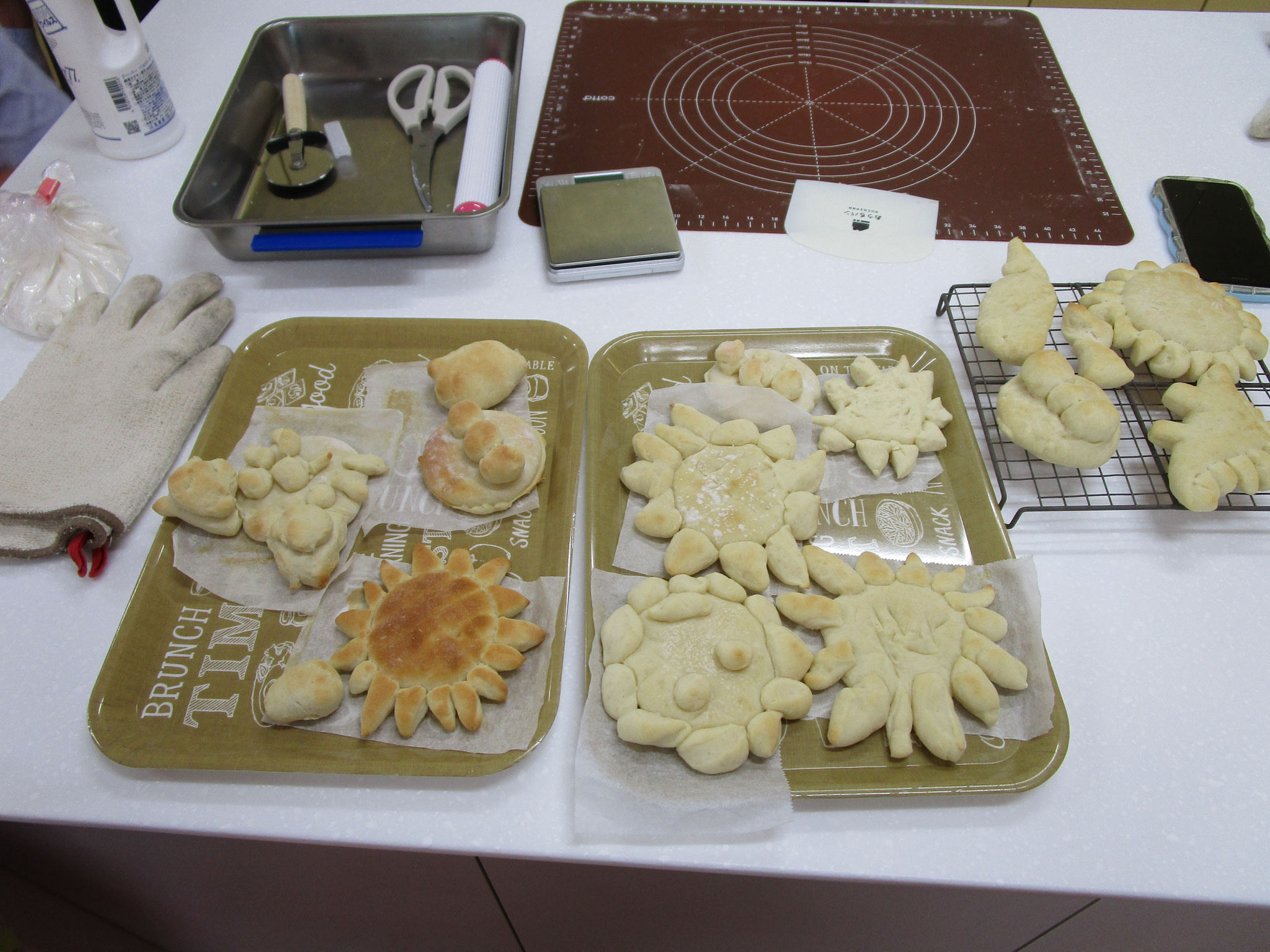 親子でパン作り