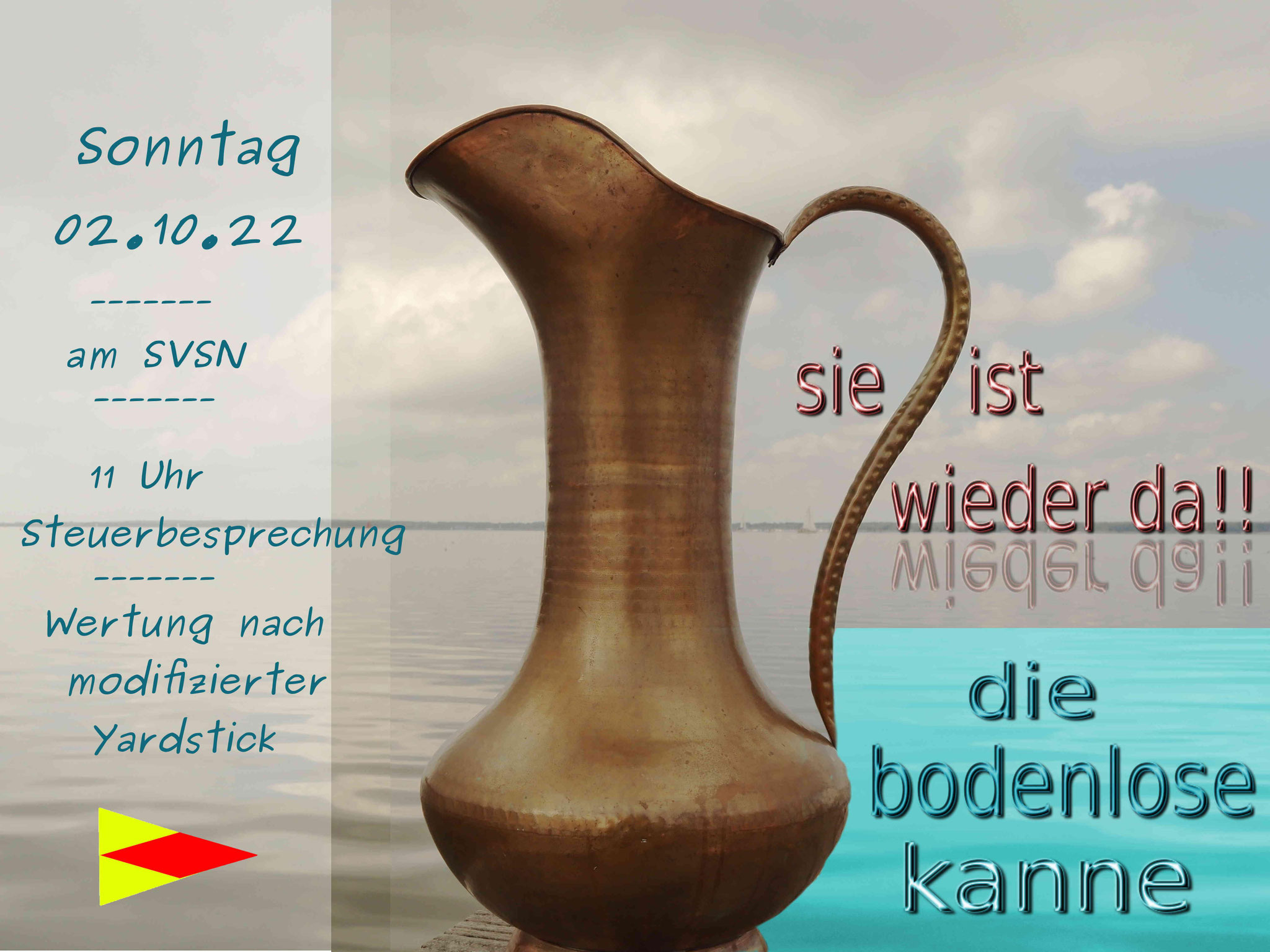 Regatta- Siegerpokal "Die bodenlose Kanne" vom SVSN