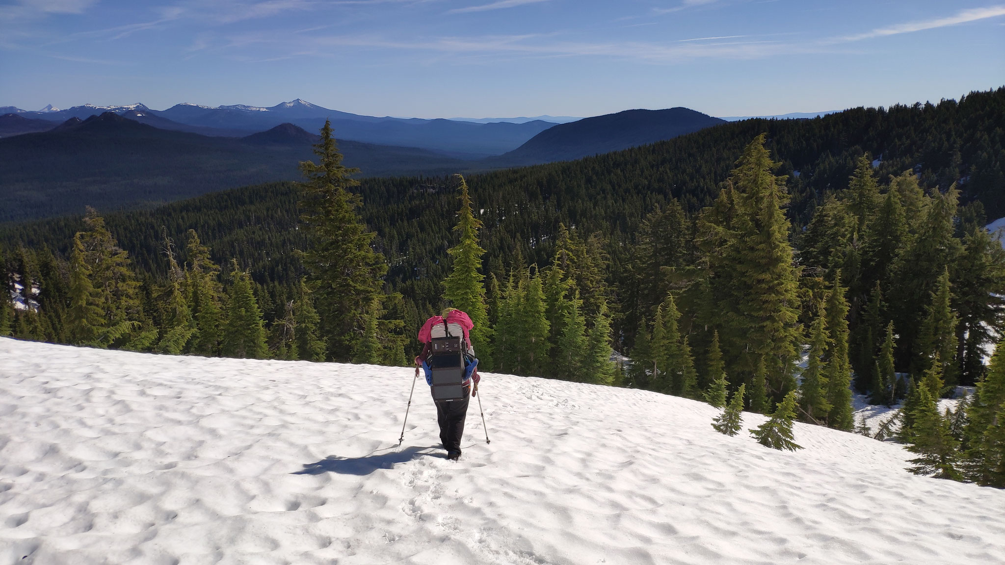 Descent from Devil's Peak, Oregon