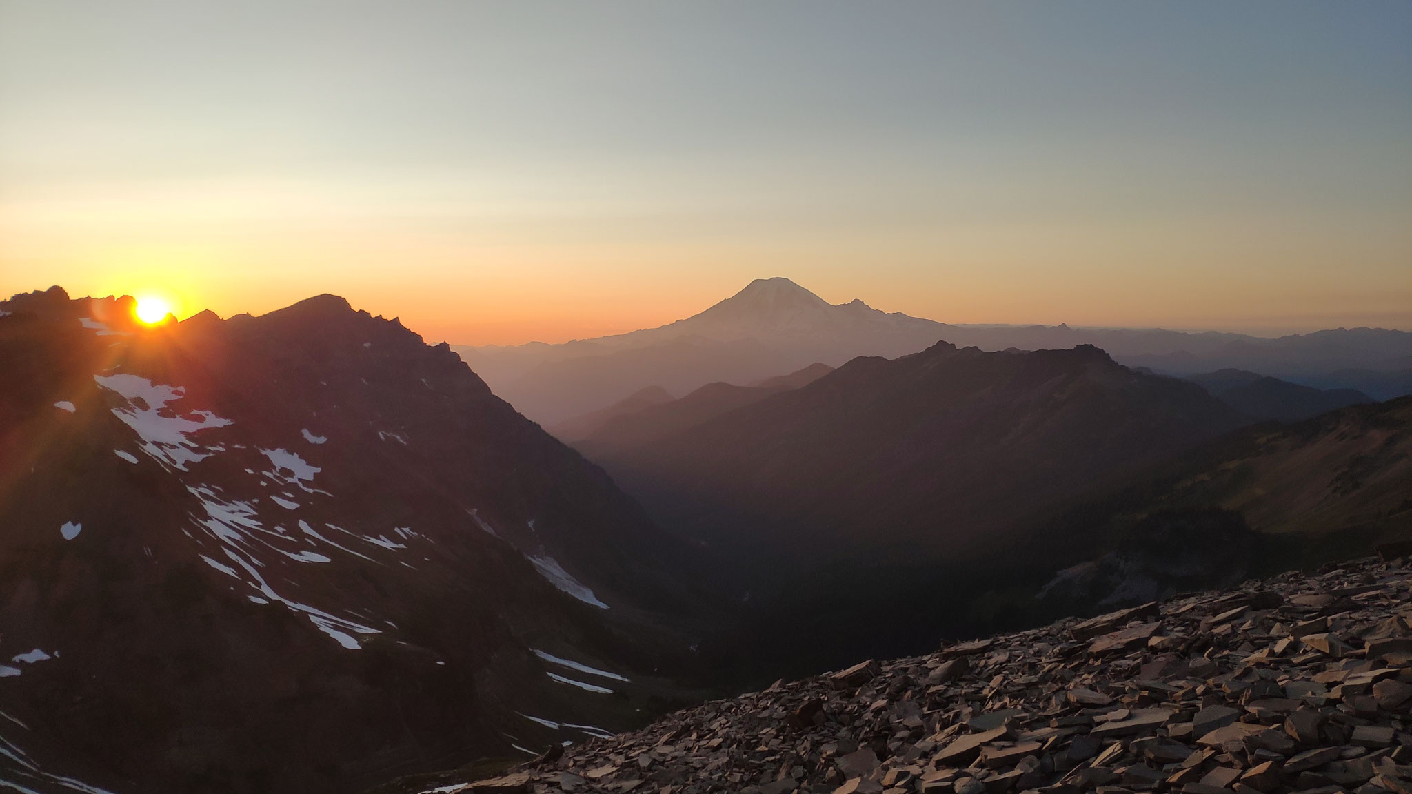 Sunset at Goat Rocks, Washington