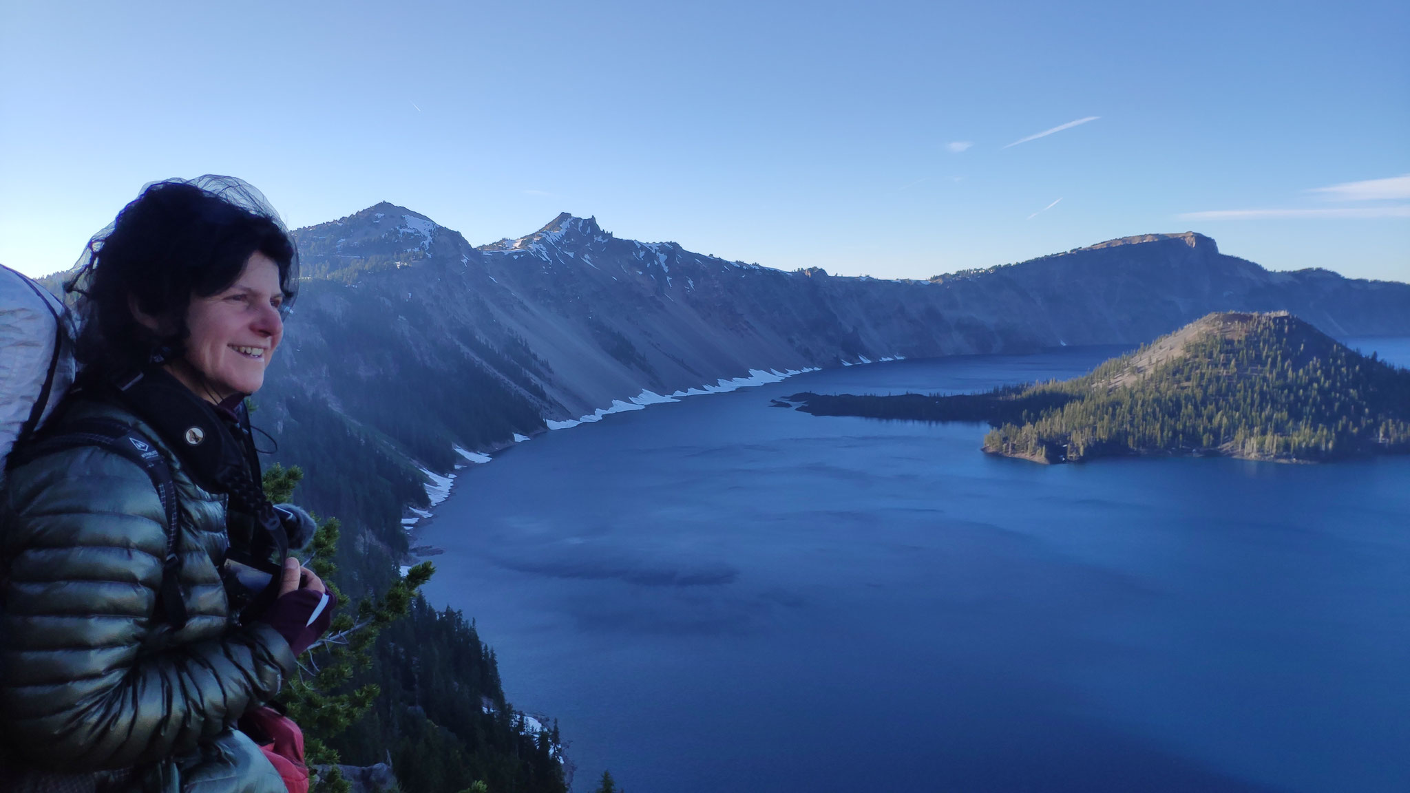 Crater Lake, a crater lake of Mount Mazama volcano in Oregon