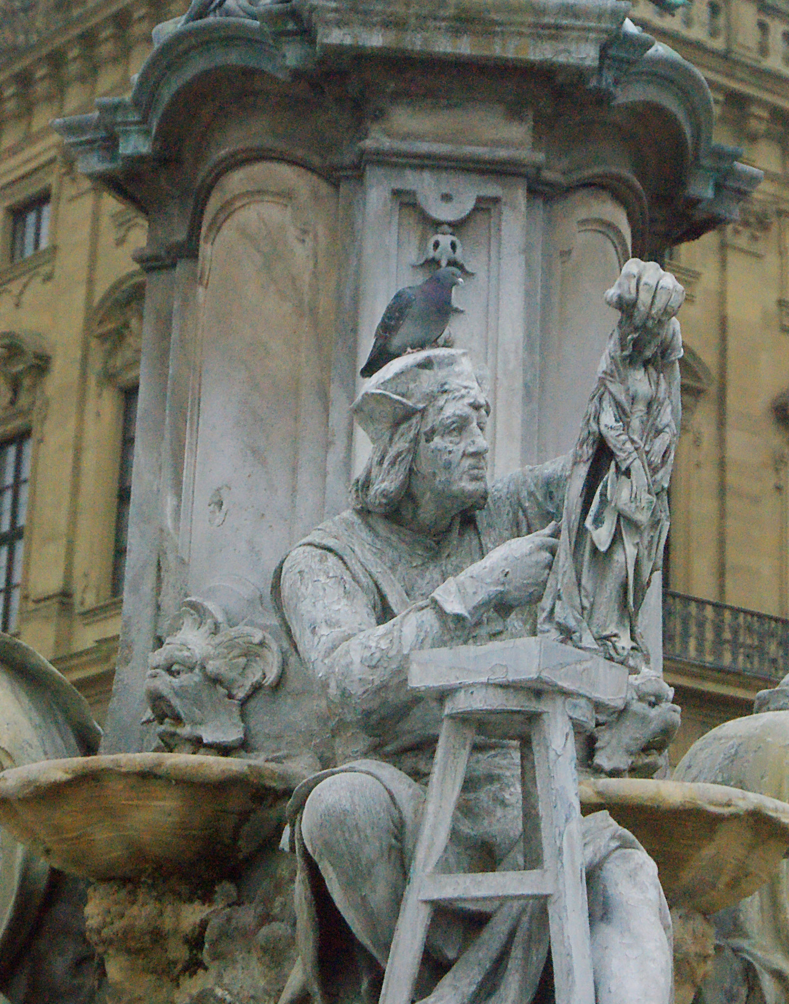 Tilman Riemenschneider am Frankoniabrunnen, Würzburg