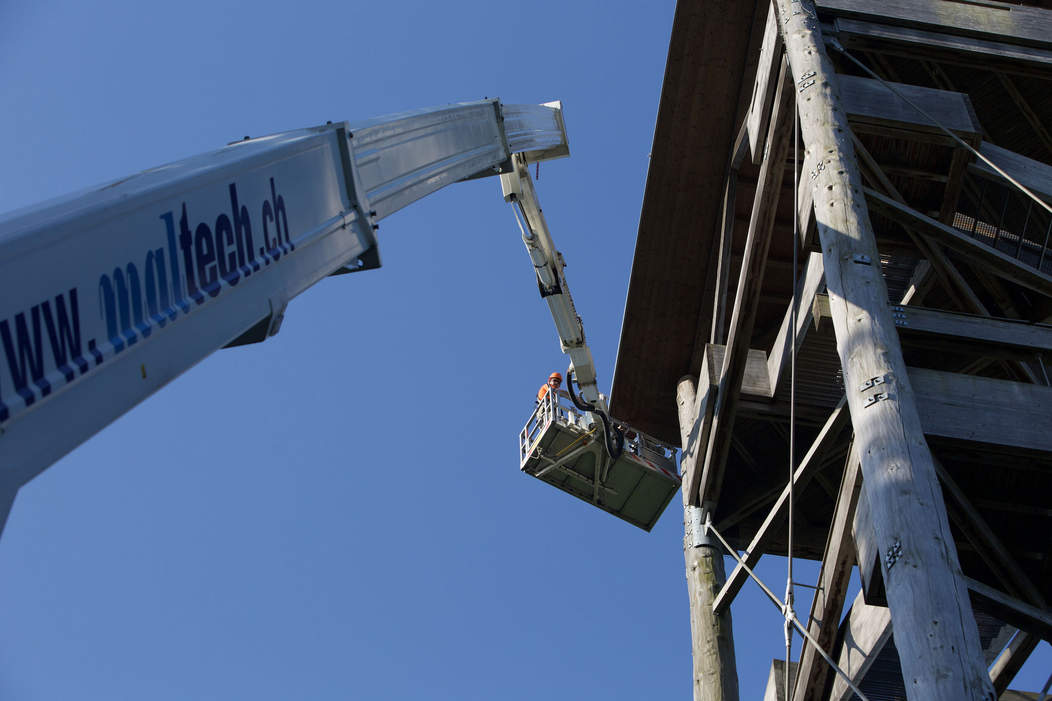 Effizientes Arbeiten mit der Hebebühne