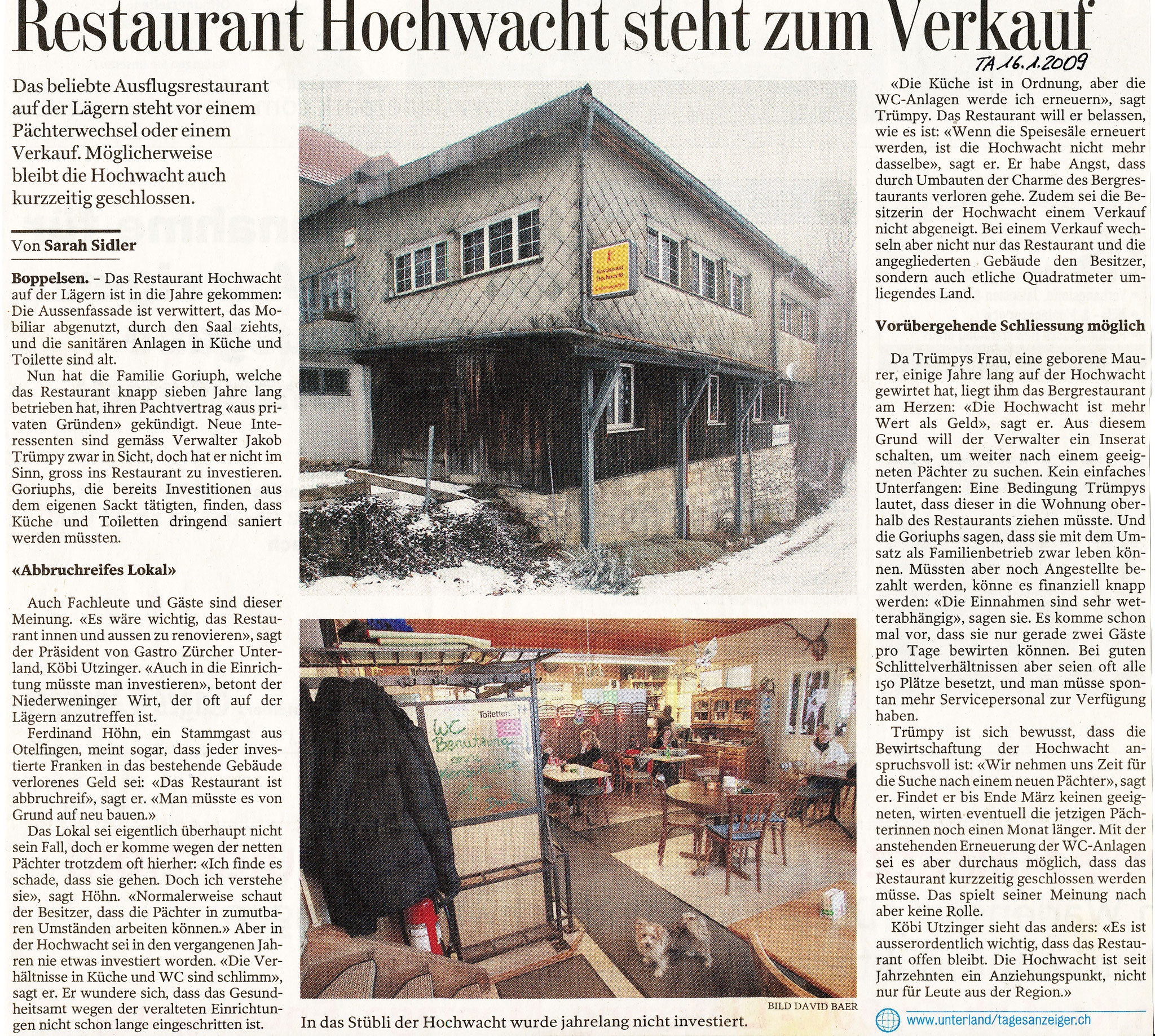 16.1.2009::Tages Anzeiger