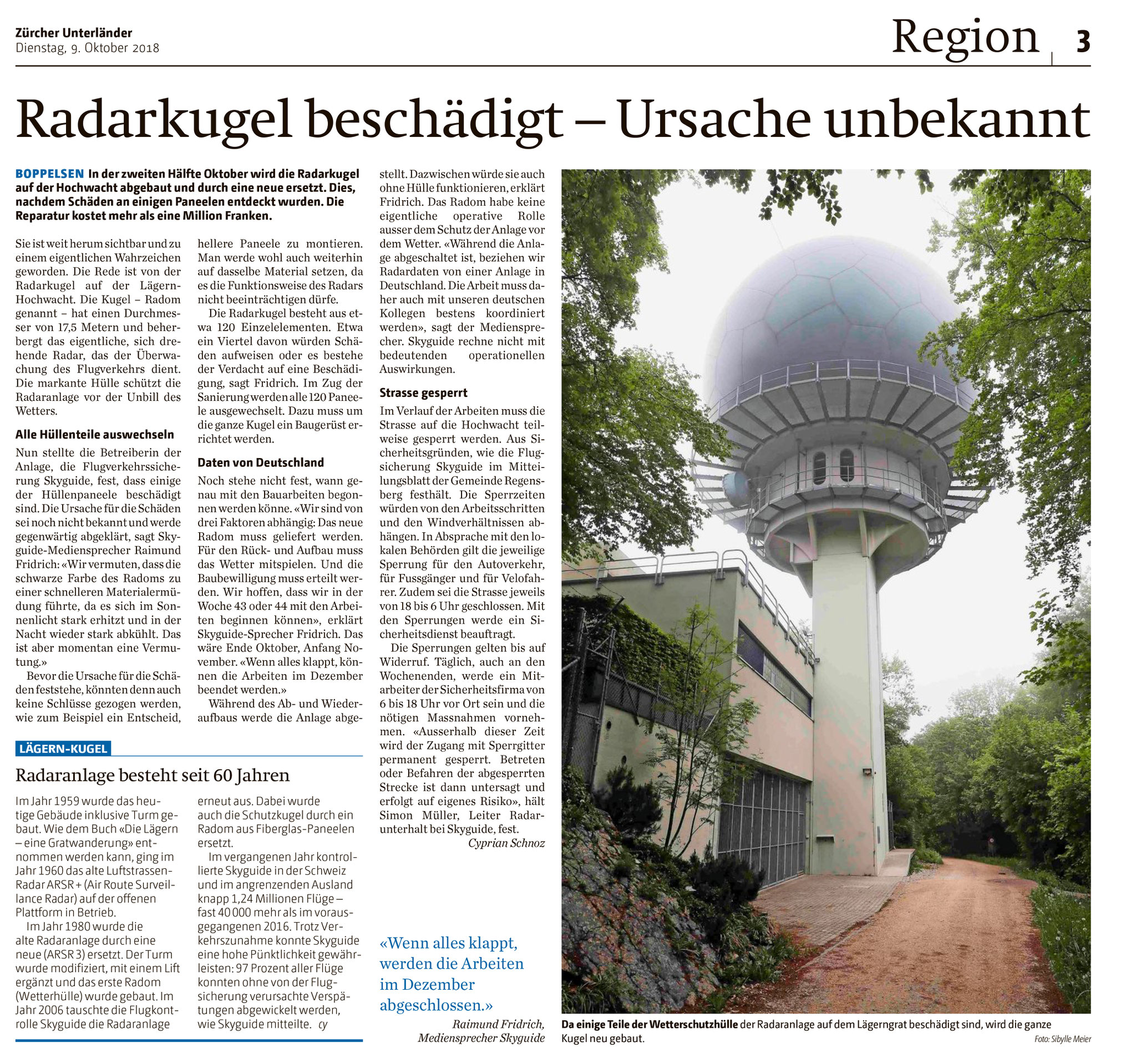 Zürcher Unterländer::9.10.2018